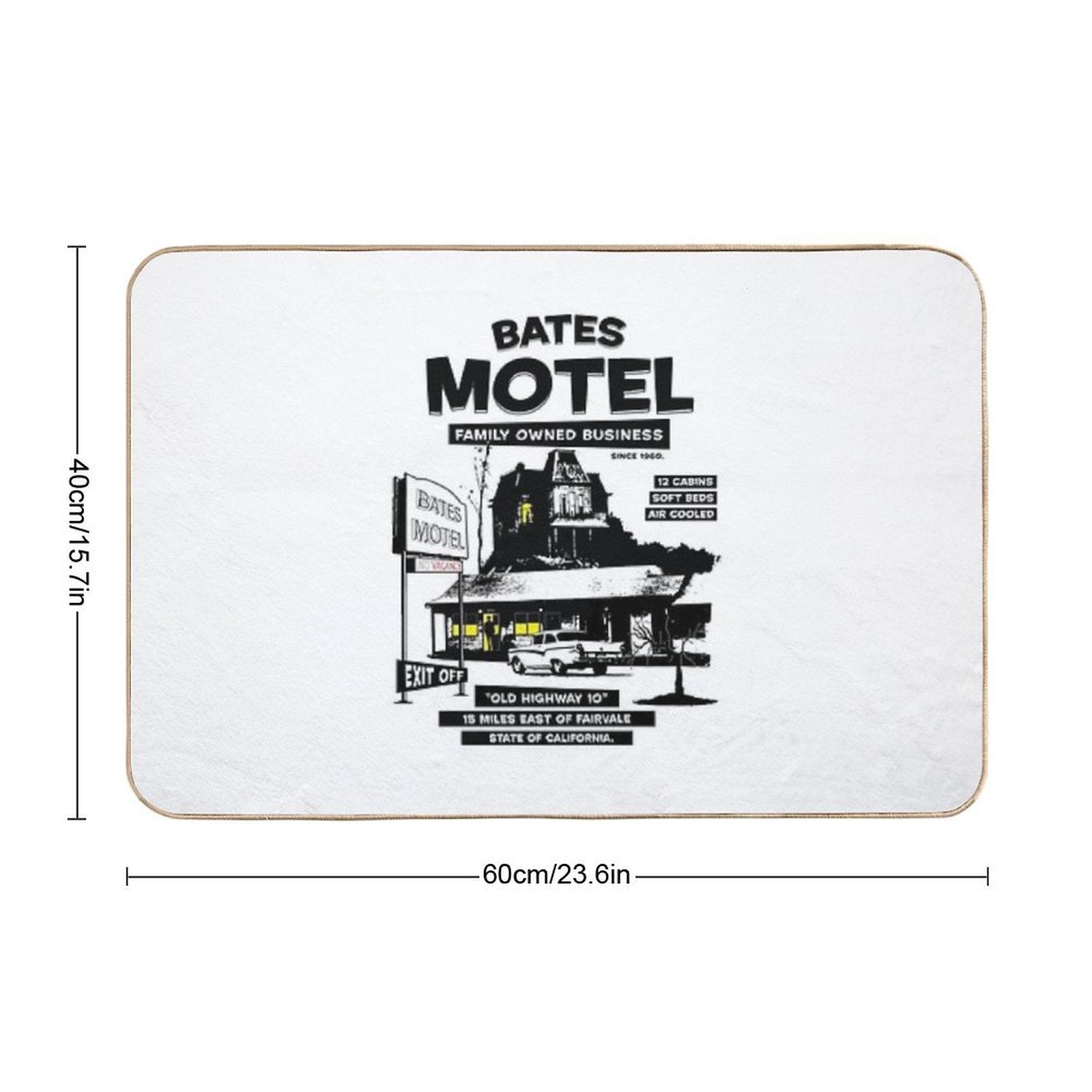 Bates Motel Business As Usual  Eco-Friendly Bath Mat