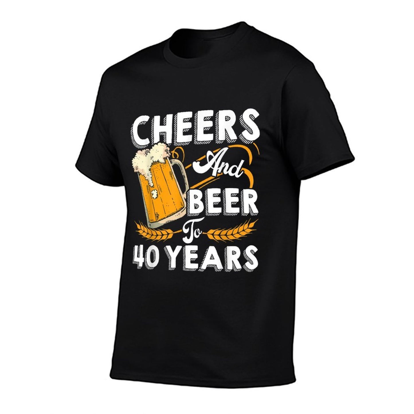 Vintage Cheers And Beers To 40 Years 40th Birthday Quick-drying T-Shirt