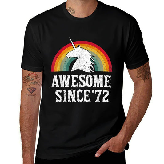50 Years Old Gifts Unicorn Awesome Since 1972 50th Birthday  Classic T-Shirt