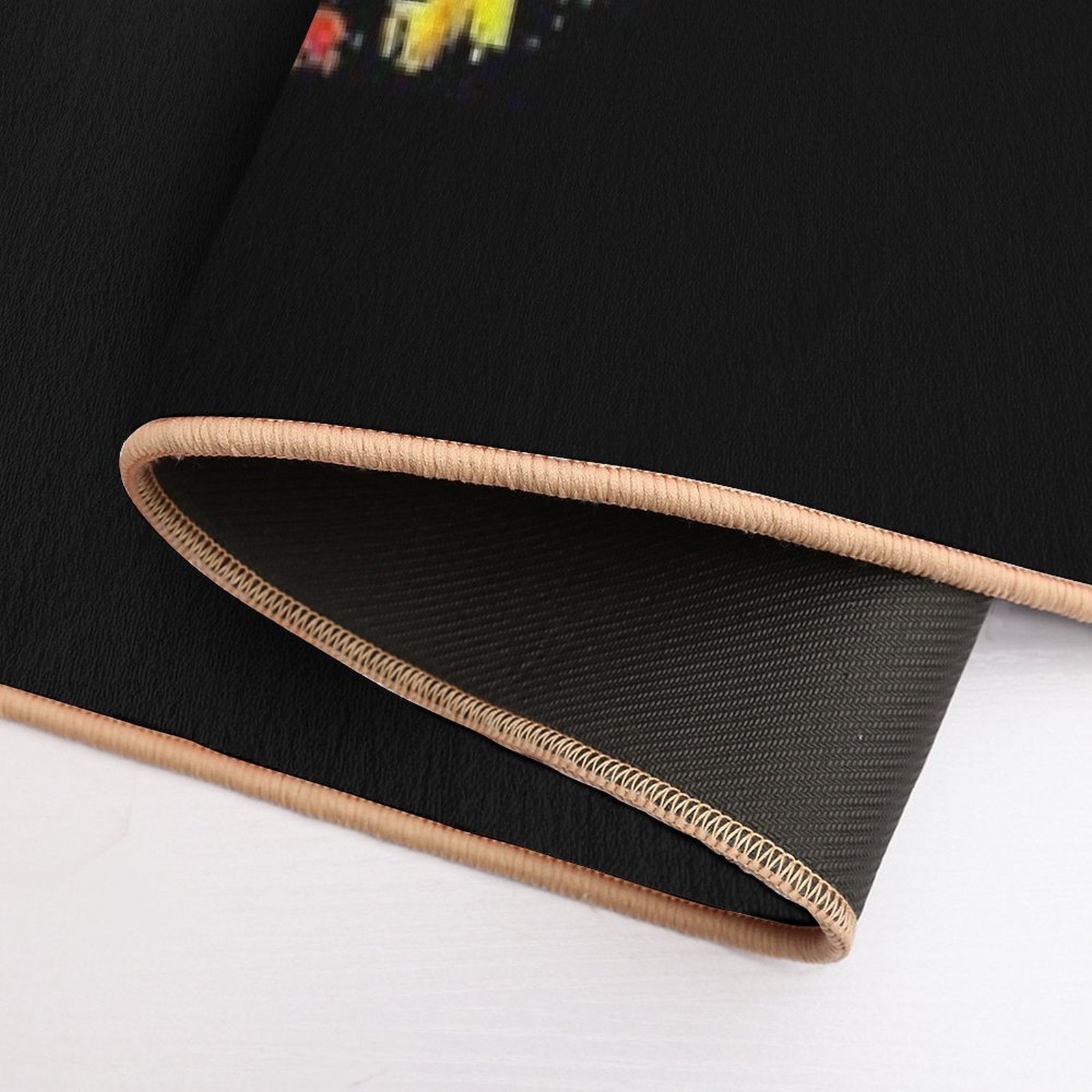 Alien UFO T-Rex Abduction Colorful Forest  Multi-Purpose Bath Mat