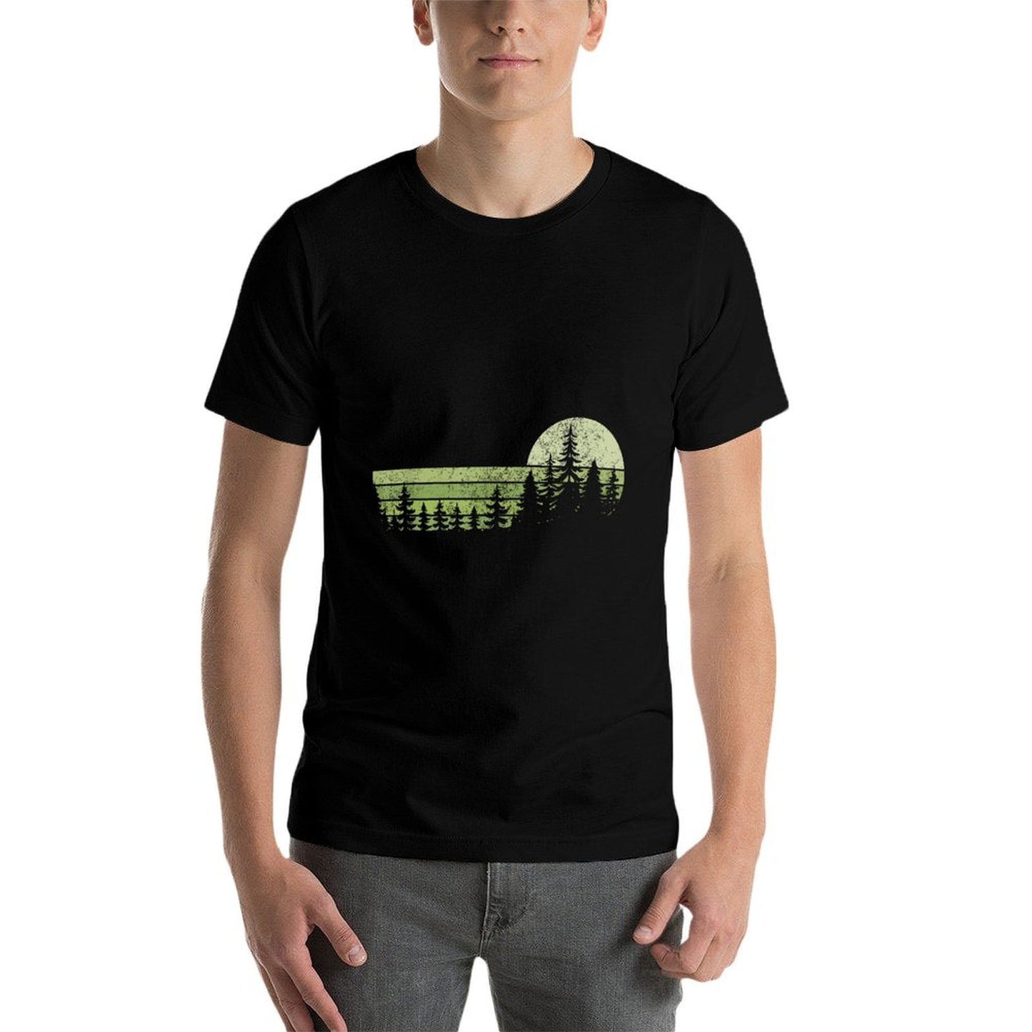 Trees Wildlife Nature Vintage Forest Versatile T-Shirt
