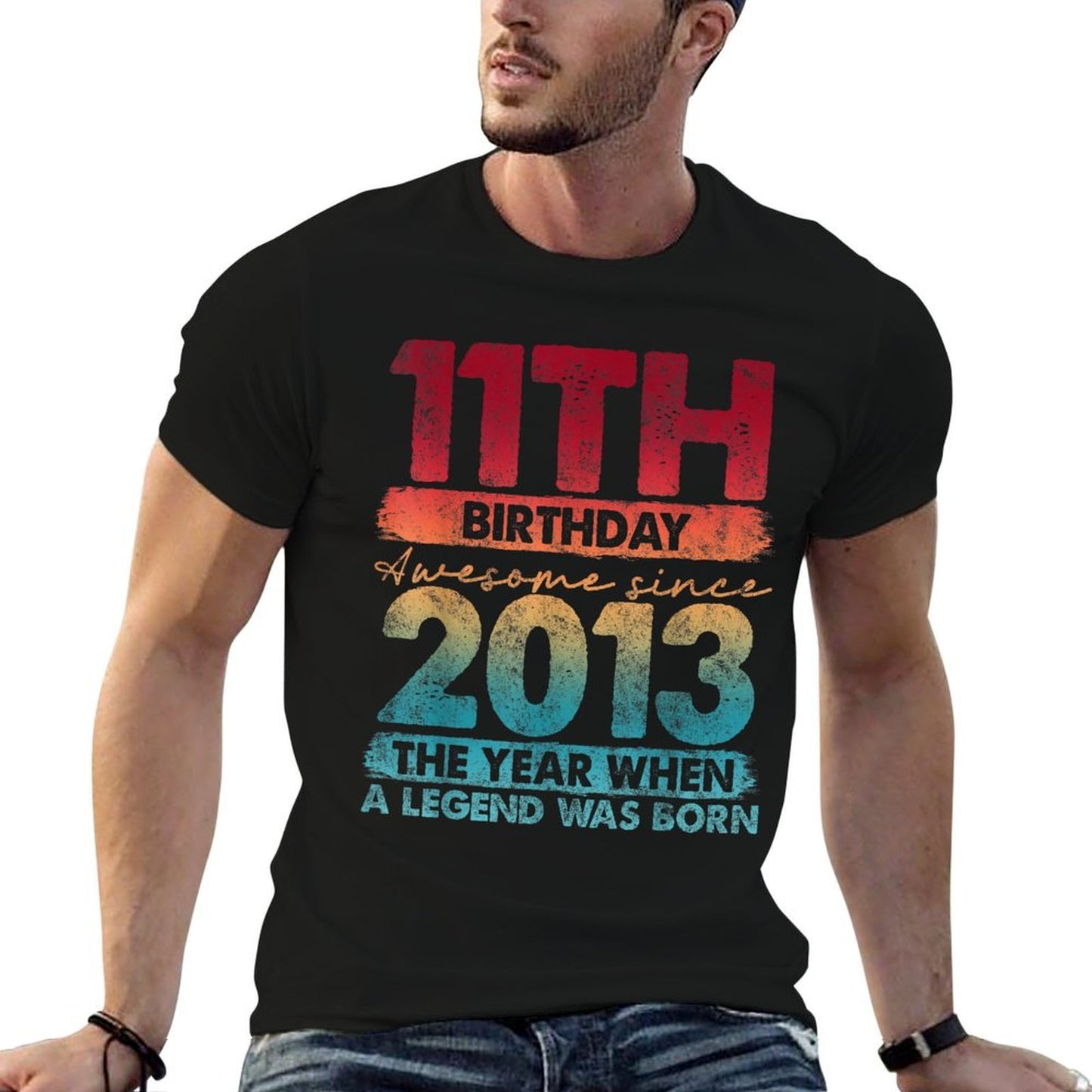 11th Birthday 11 Year Old Gifts Vintage 2013 Limited Edition Cotton T-Shirt