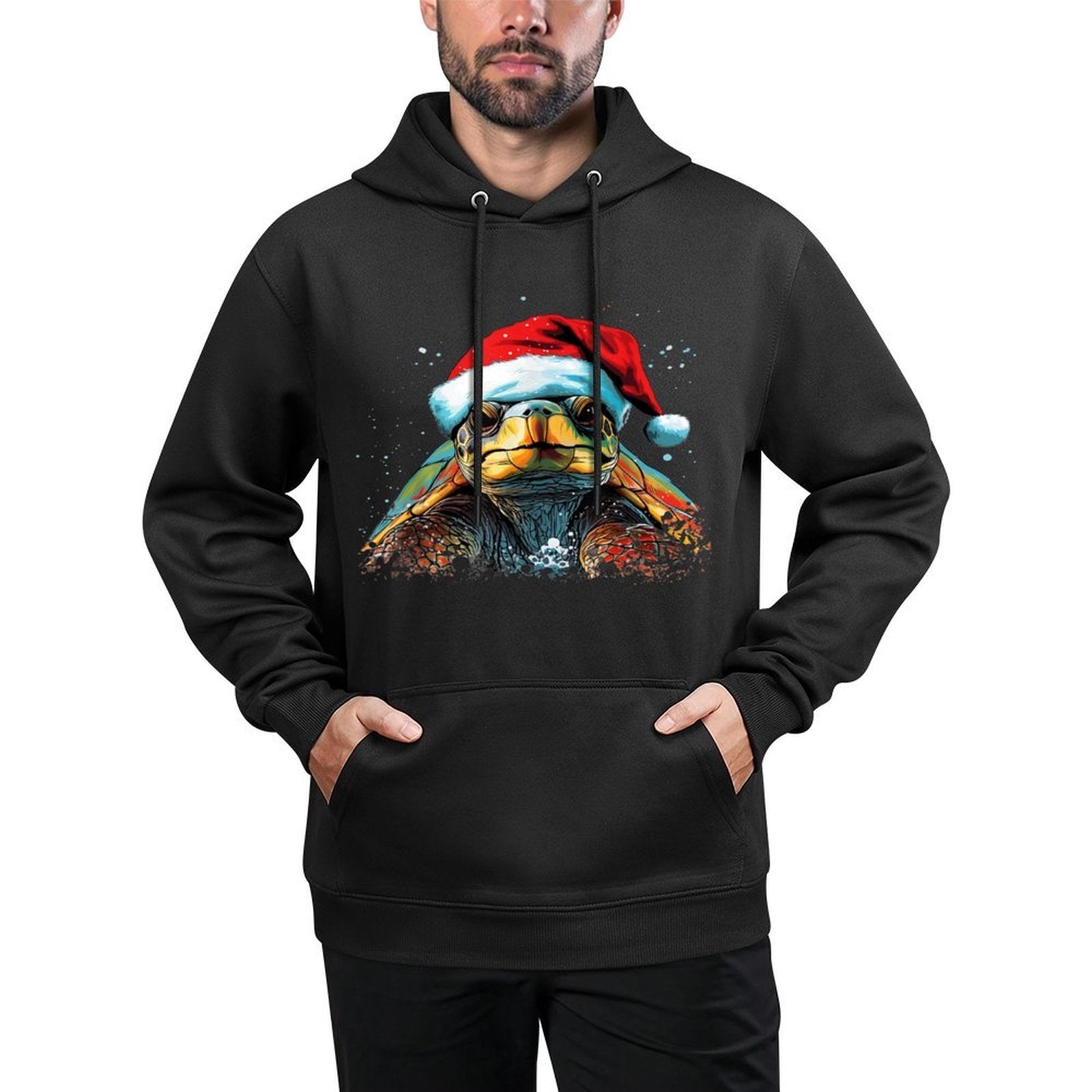 Tortoise Christmas Animal Lovers Men Women Kids Gift Xmas Moisture-Wicking Hoodie