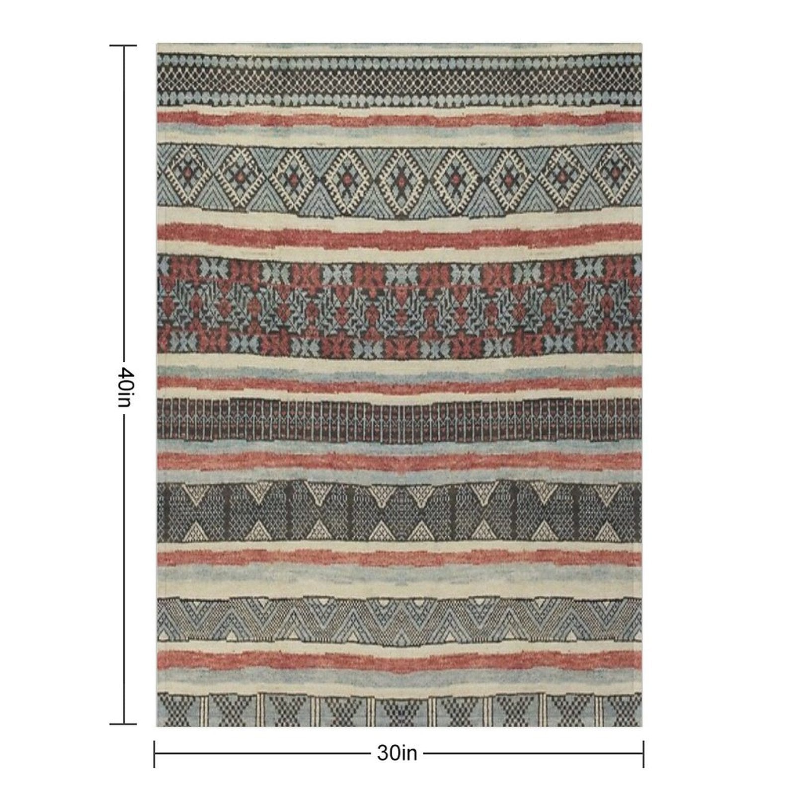 Traditional Pattern Artwork Multi-functional Throw Blanket