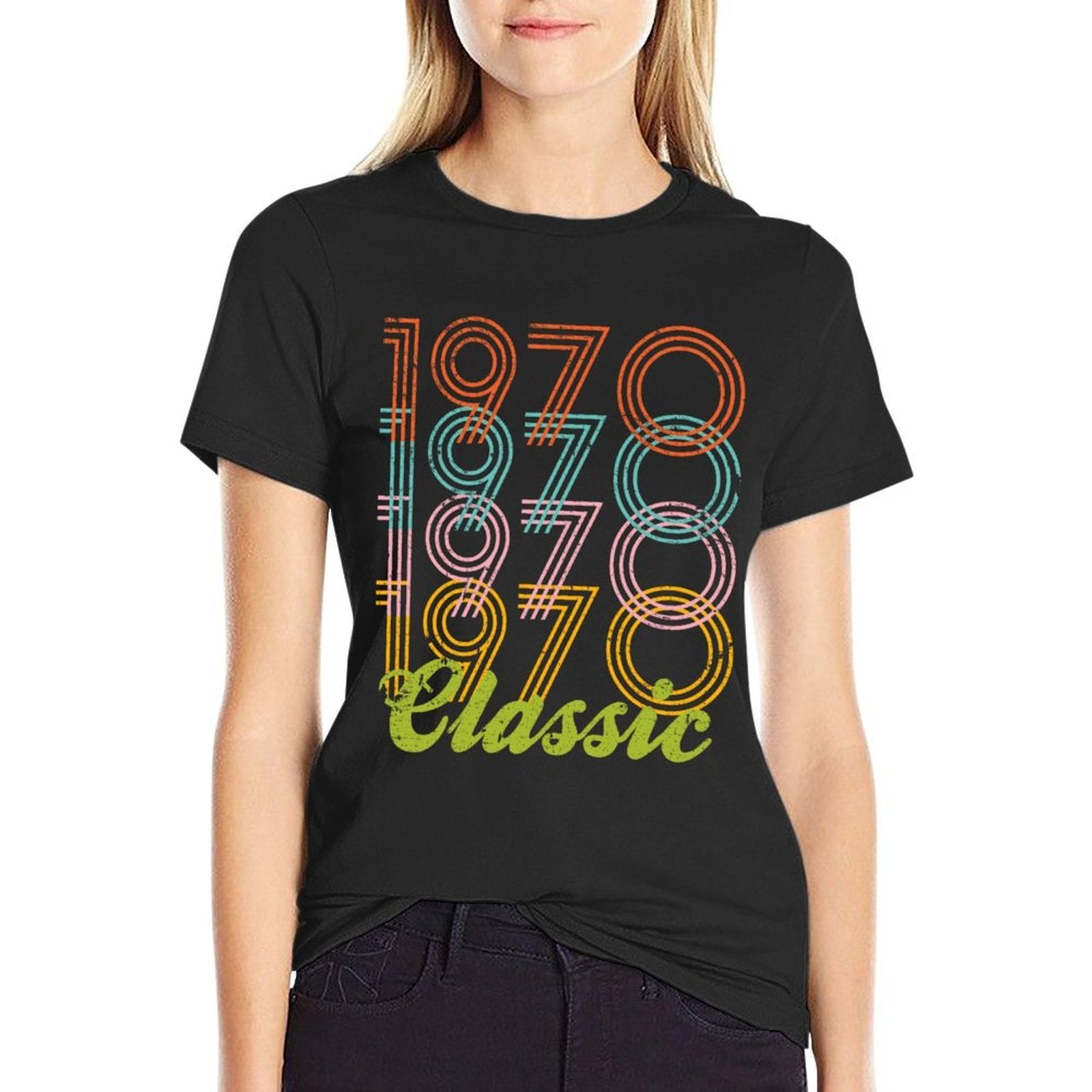 50th Birthday 1970 Vintage Retro Classic  Polyester Blend T-Shirt
