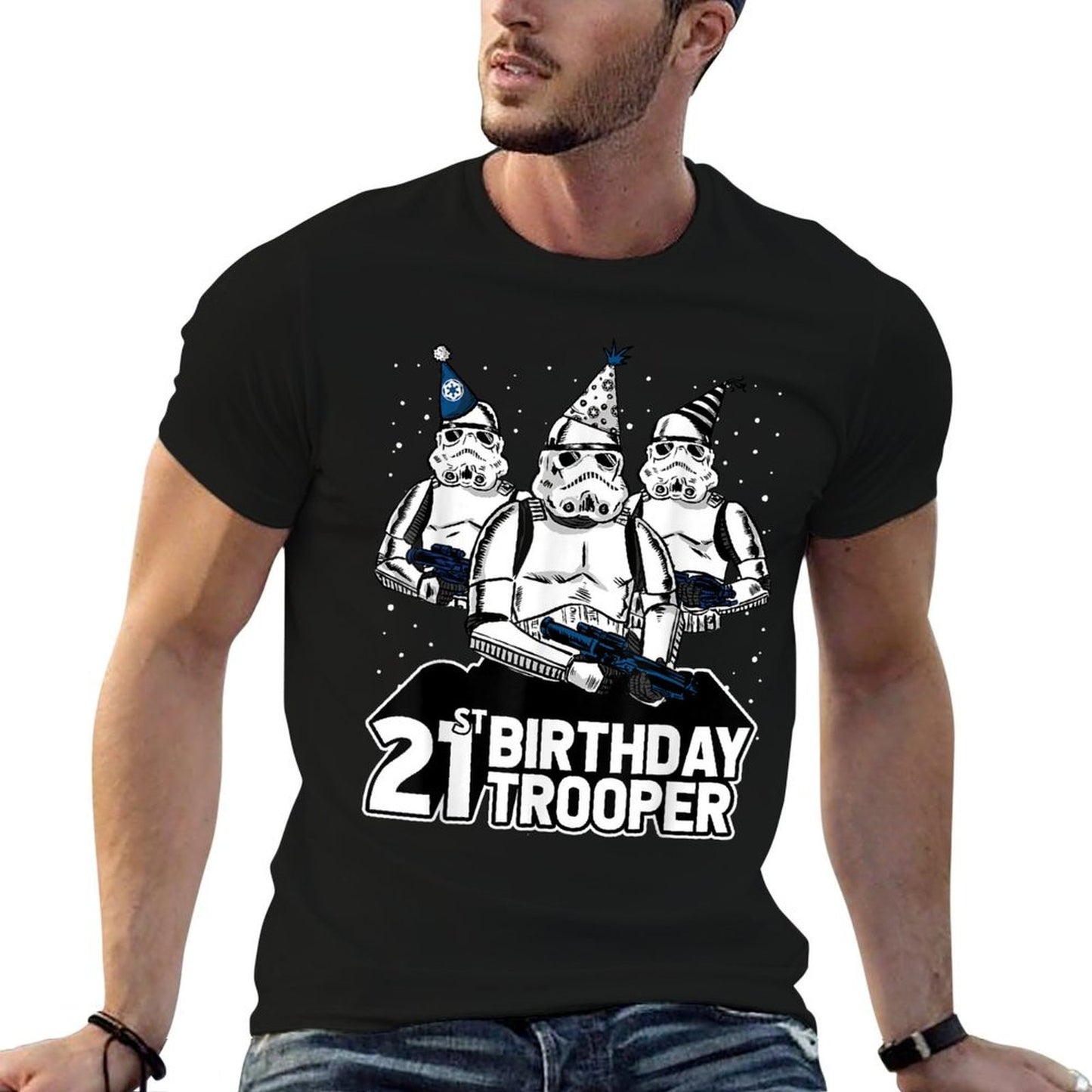Star Wars Stormtrooper Party Hats Trio 21st Birthday Trooper Breathable T-Shirt