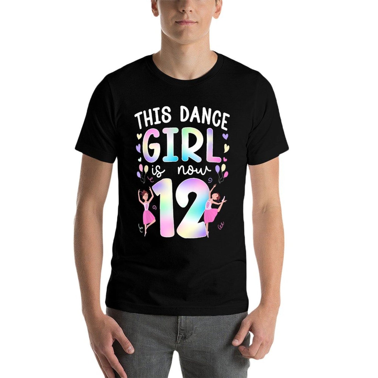 12th Birthday Dance Girl Twelve Year Old Dancer Birthday Affordable Price T-Shirt