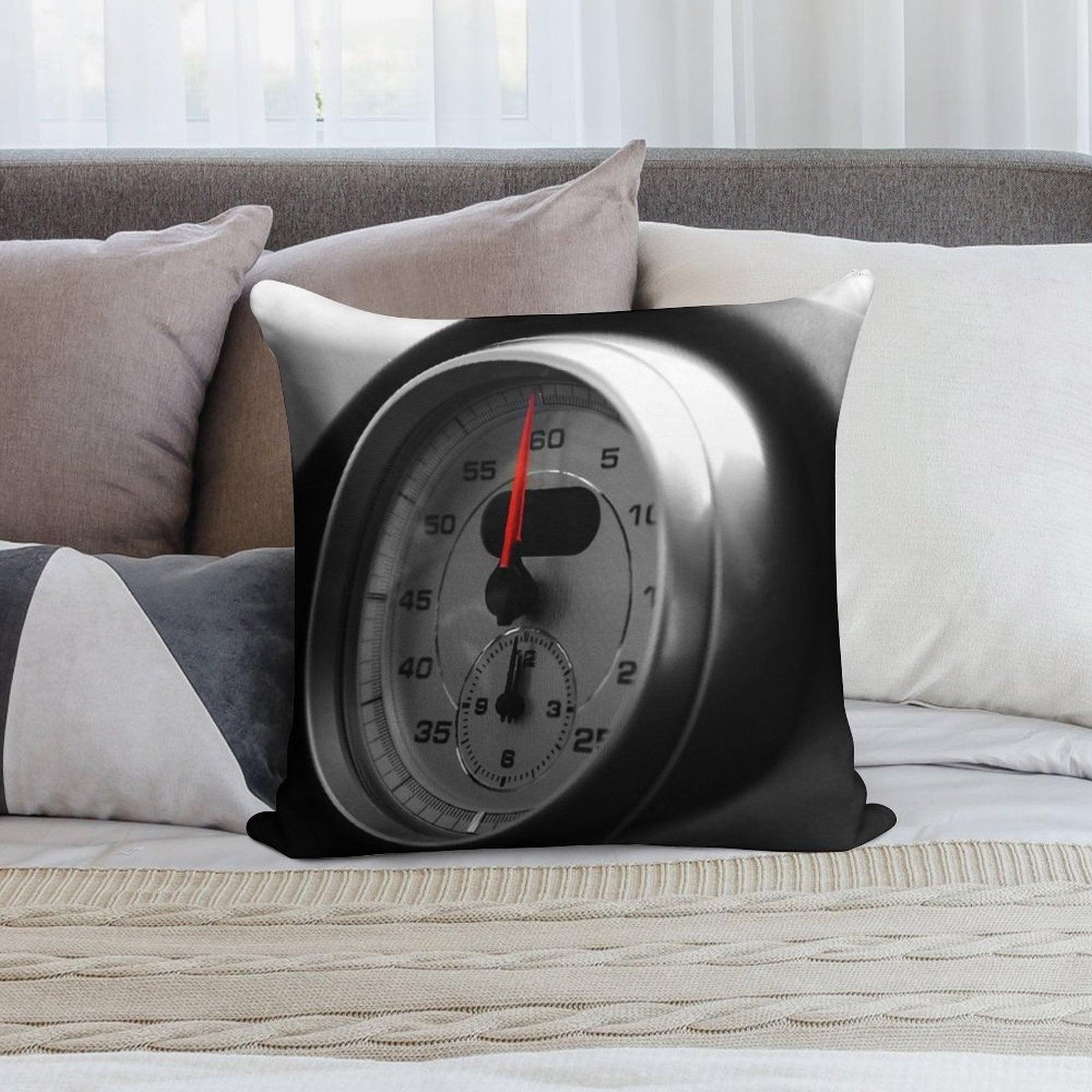 997 Chrono Package Porsche Soft Shrink-Resistant Throw Pillow