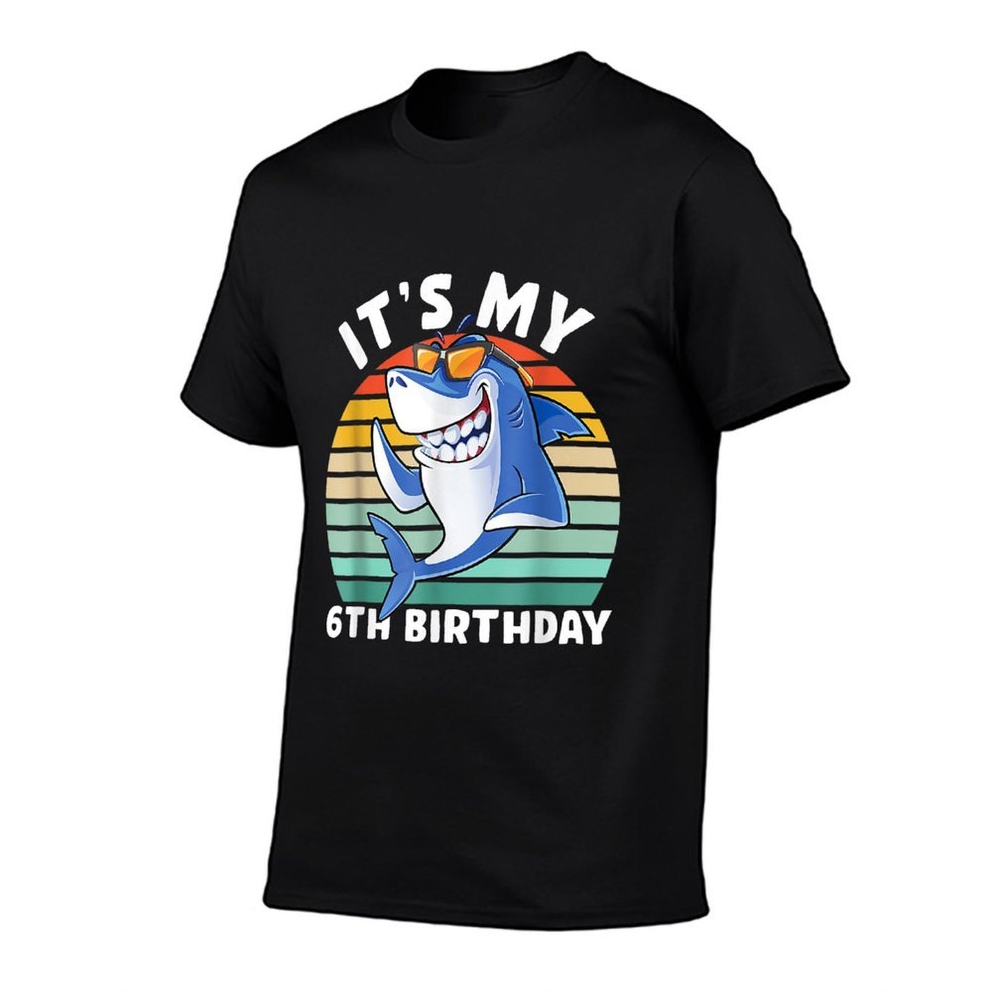 Shark 6 Year Old 6th Birthday Shark Lover Vintage-inspired T-Shirt