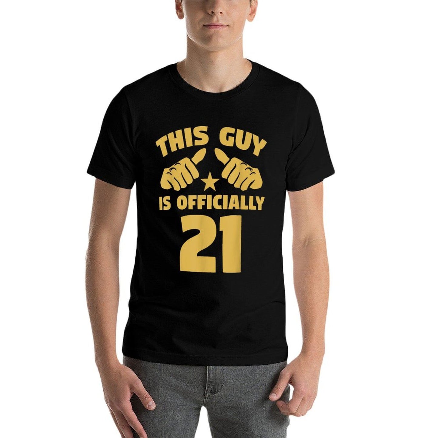 This Guy Is Officially 21 Years Old 21st Birthday Quick-drying T-Shirt