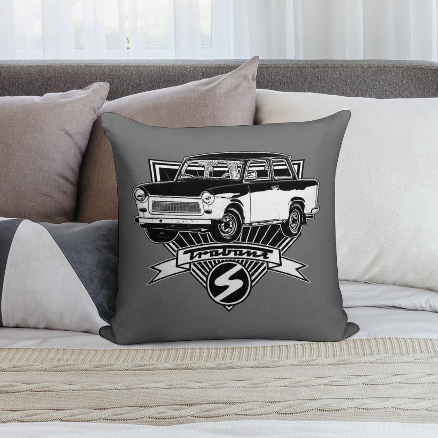 Trabant 601 Soft Luxury Feel Throw Pillow
