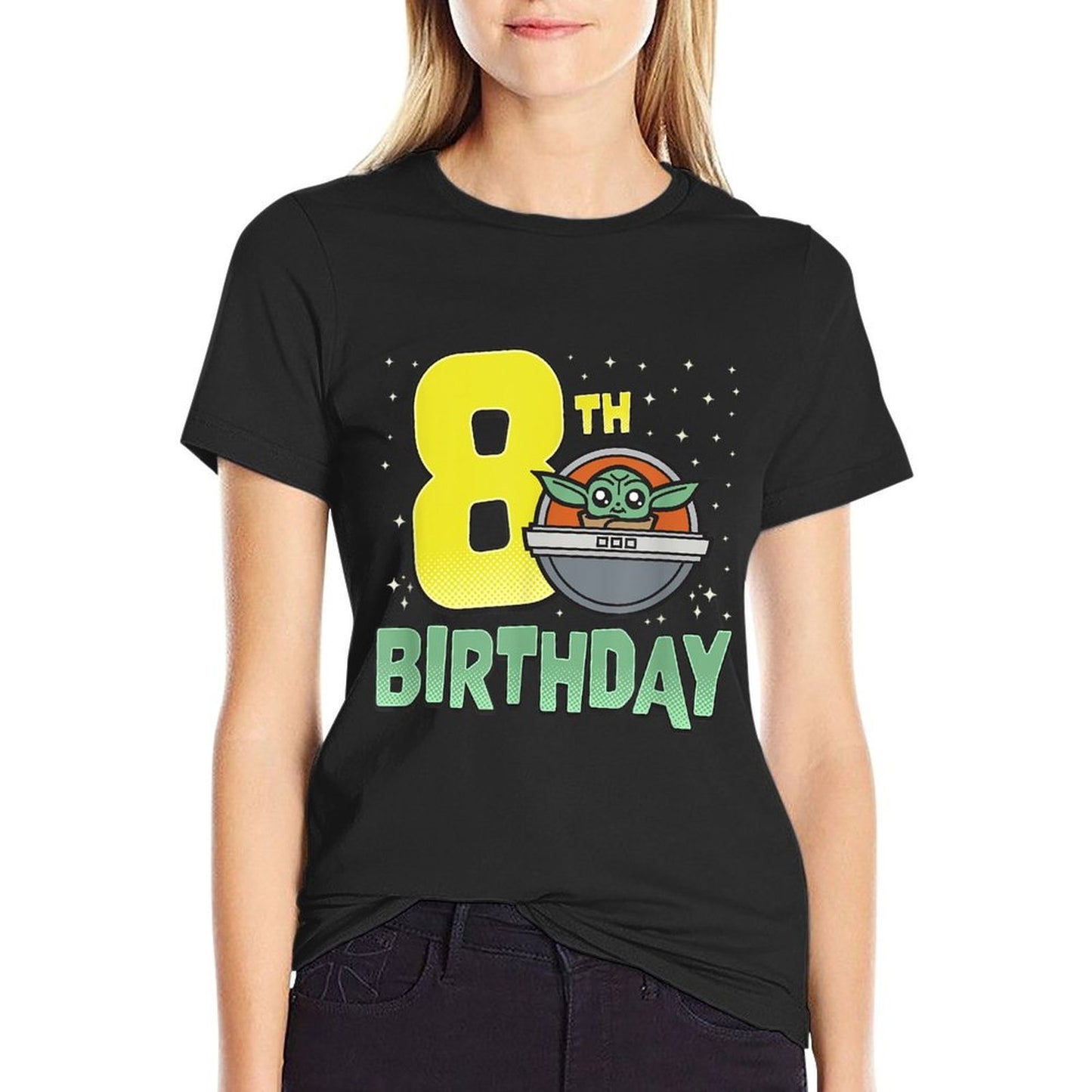Star Wars The Mandalorian Grogu 8th Birthday Hovering Pram Affordable Price T-Shirt