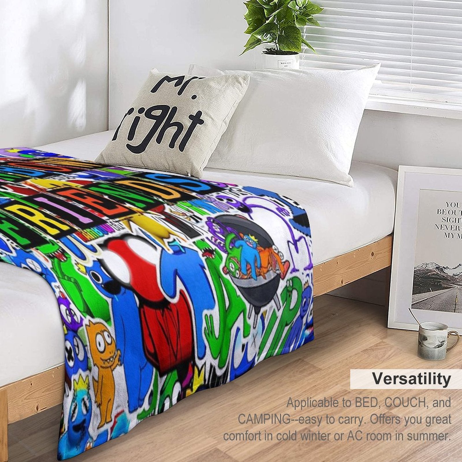 Rainbow Friends Premium Throw Blanket