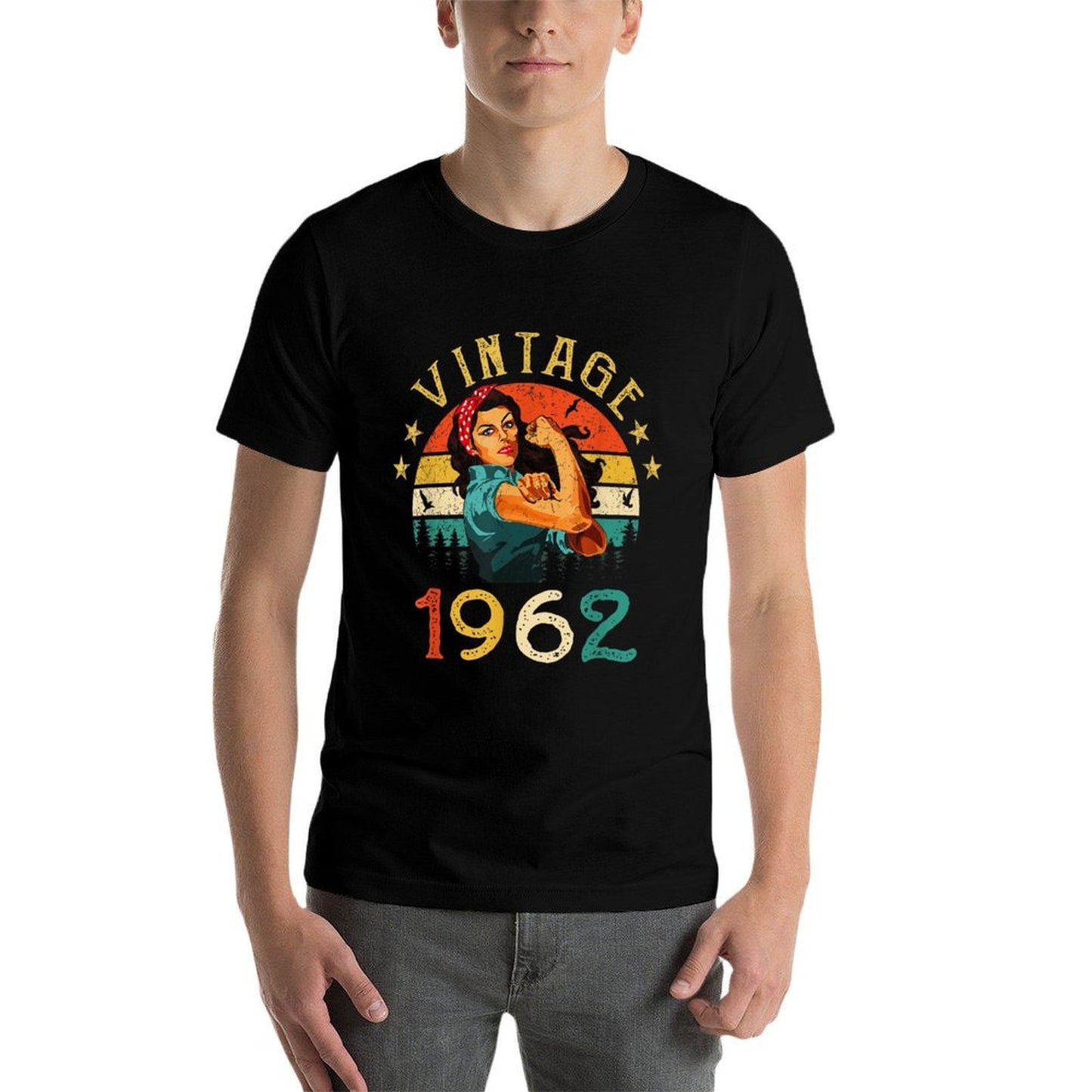 Retro Vintage 1962 Made In 1962 60 Years Old 60th Birthday  Breathable T-Shirt