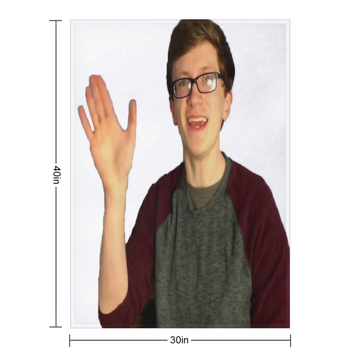 Scott The Woz Comfort Throw Blanket