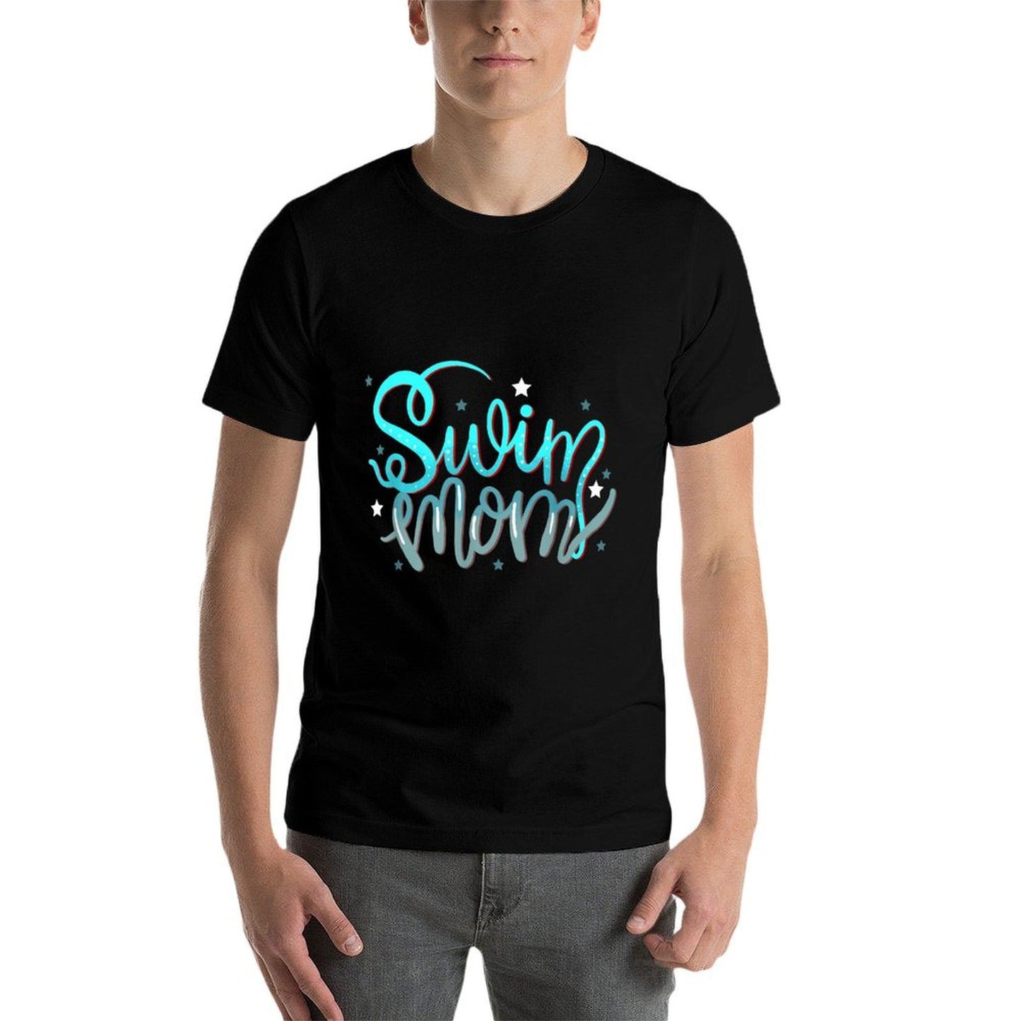 1. Swim Mom Swimmers Mothers Gift T-shirt Oversized Silhouette T-Shirt