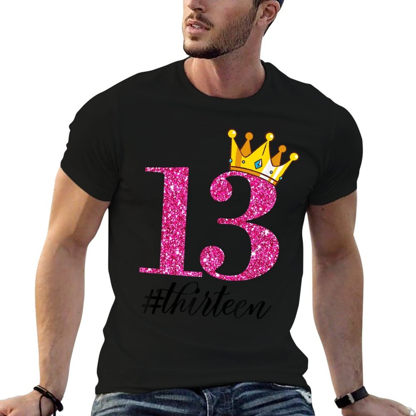 13th Birthday Thirteen Year Old Princess Crown 13 Years Comfortable T-Shirt