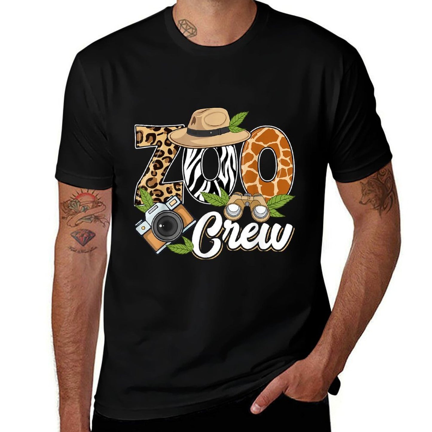 Zoo Crew Safari Animals Wildlife Animal Wild Field Trip Cotton T-Shirt