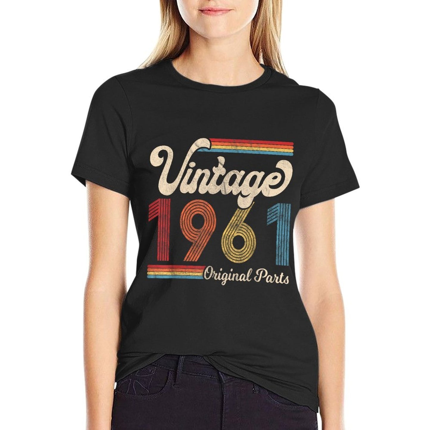 1961. Vintage 1961 Birthday Gift Men Women. Born Made 1961 Relaxed-fit T-Shirt