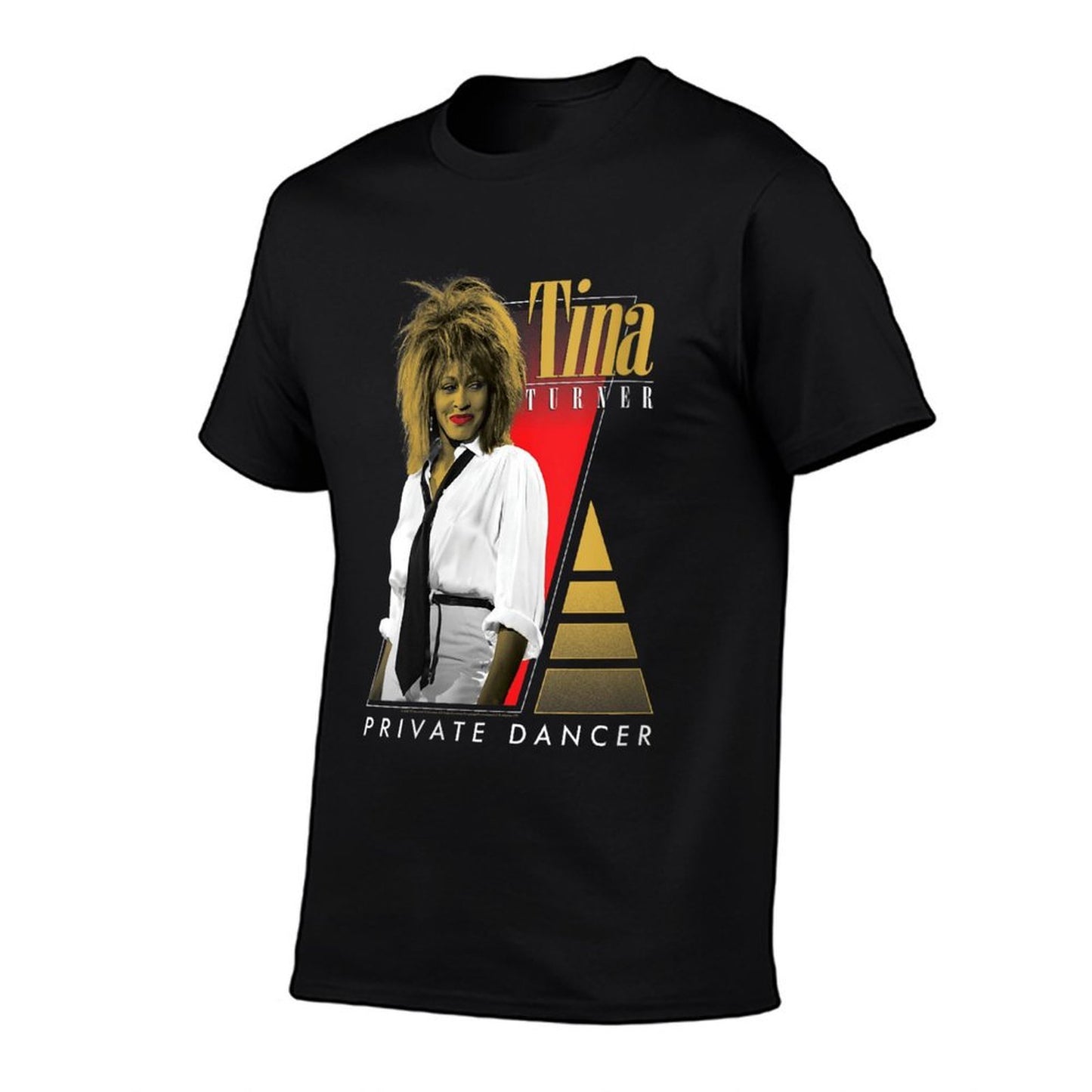 Womens Tina Turner Private Dancer Geometric Shapes Tagless Design T-Shirt