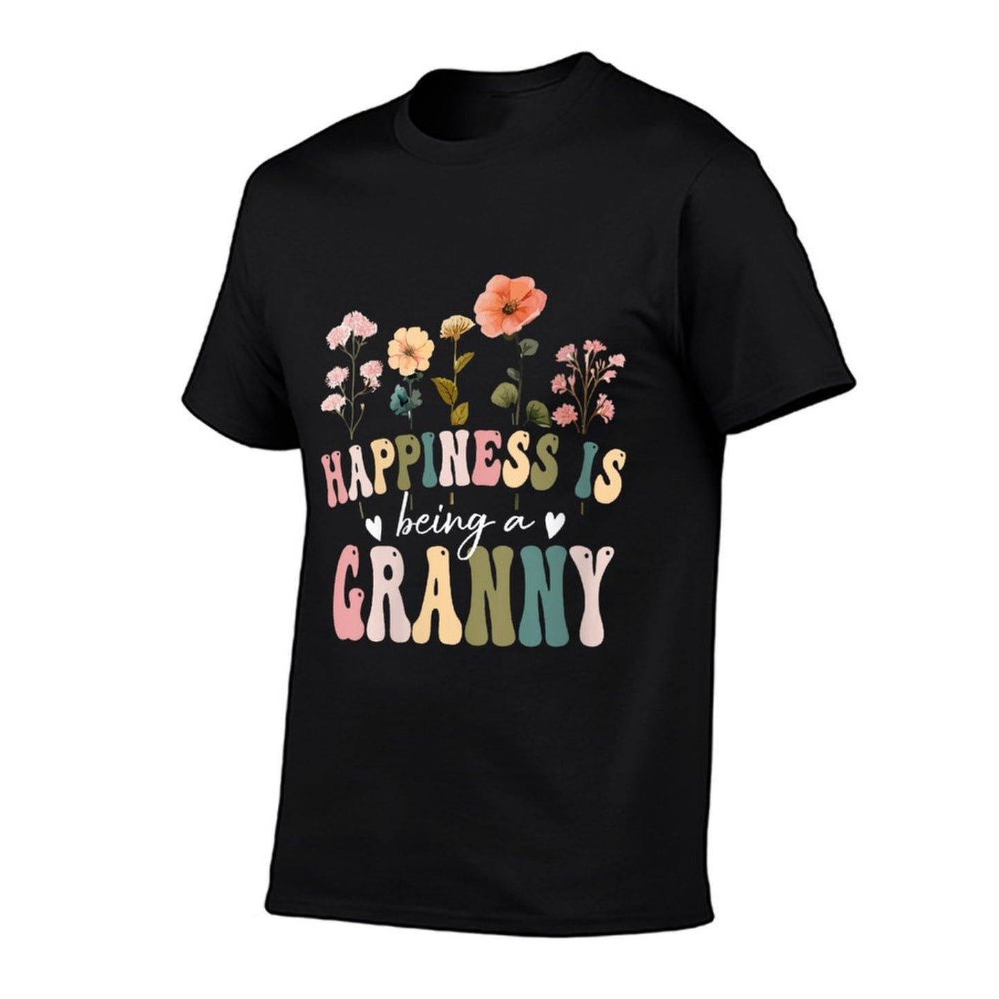 Womens Happiness Is Being A Granny Floral Granny Mother's Day Classic T-Shirt