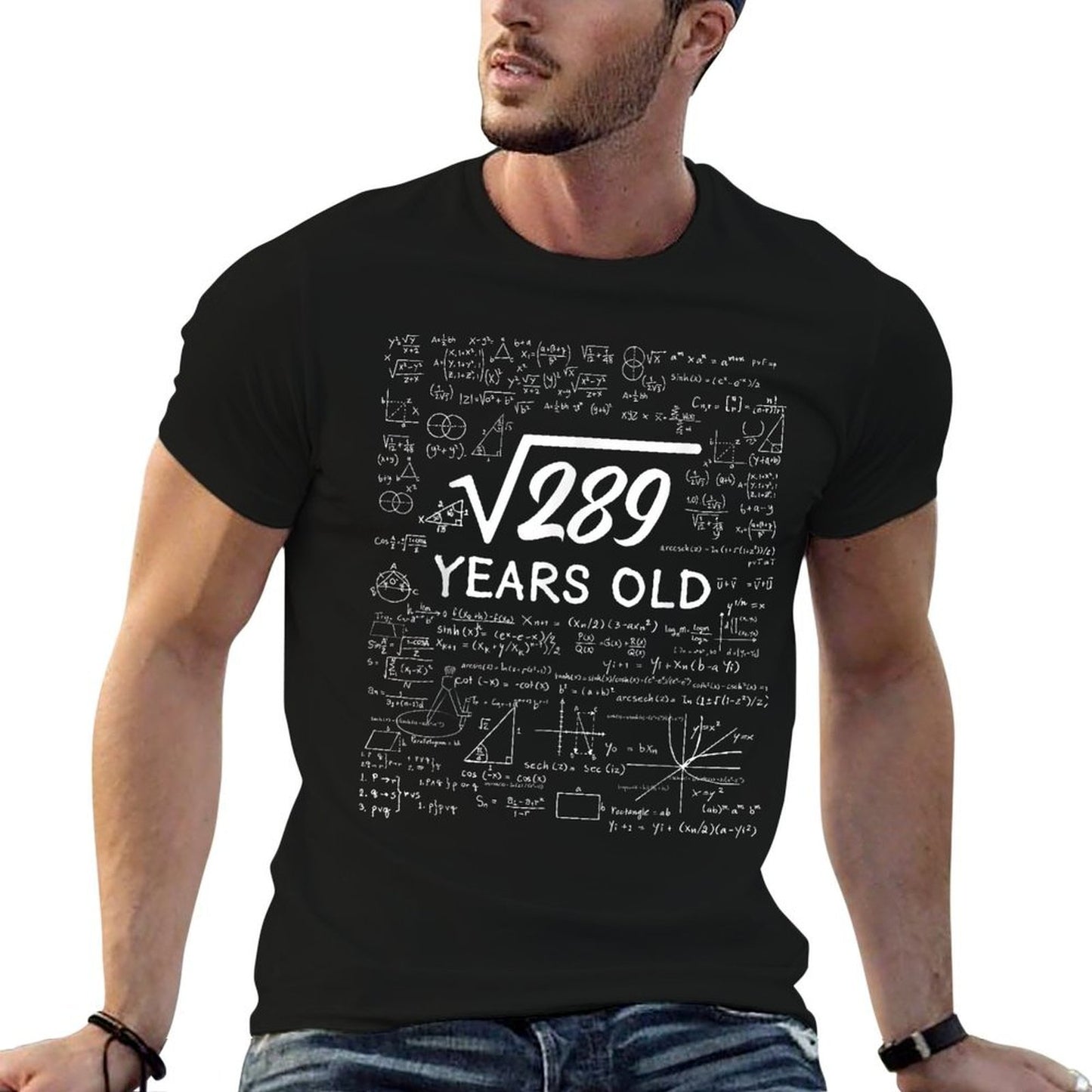 17 Birthday Boy Men Son Him Girl Funny Math 17th Birthday Relaxed-fit T-Shirt