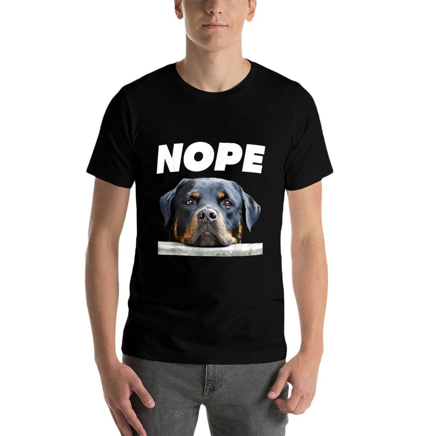 Rotweiller Nope Rottie Face Not Today Love My Rottweiler Dog Easy-care T-Shirt