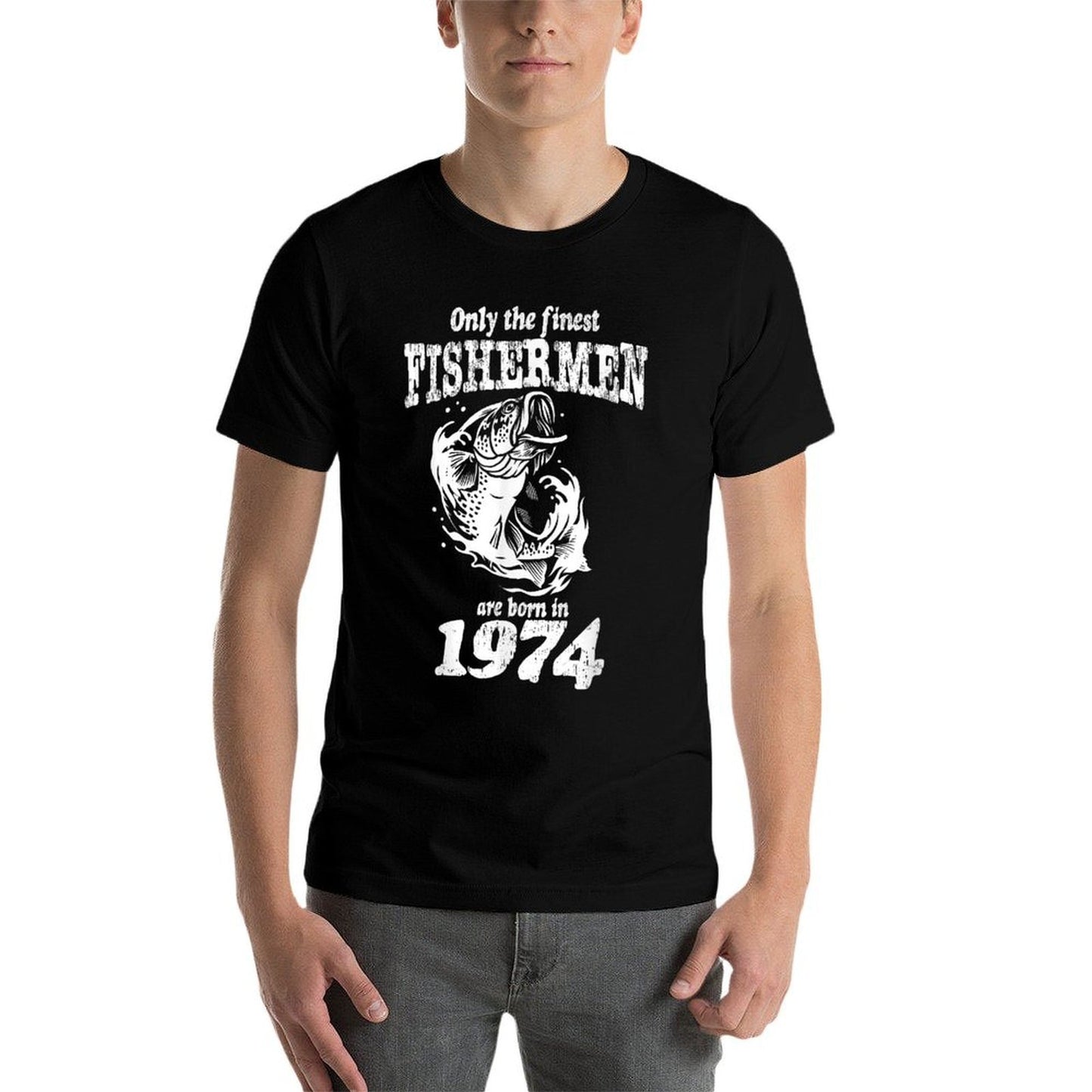 50 Year Old Fishing Fishermen Are Born In 1974 50th Birthday  Soft T-Shirt