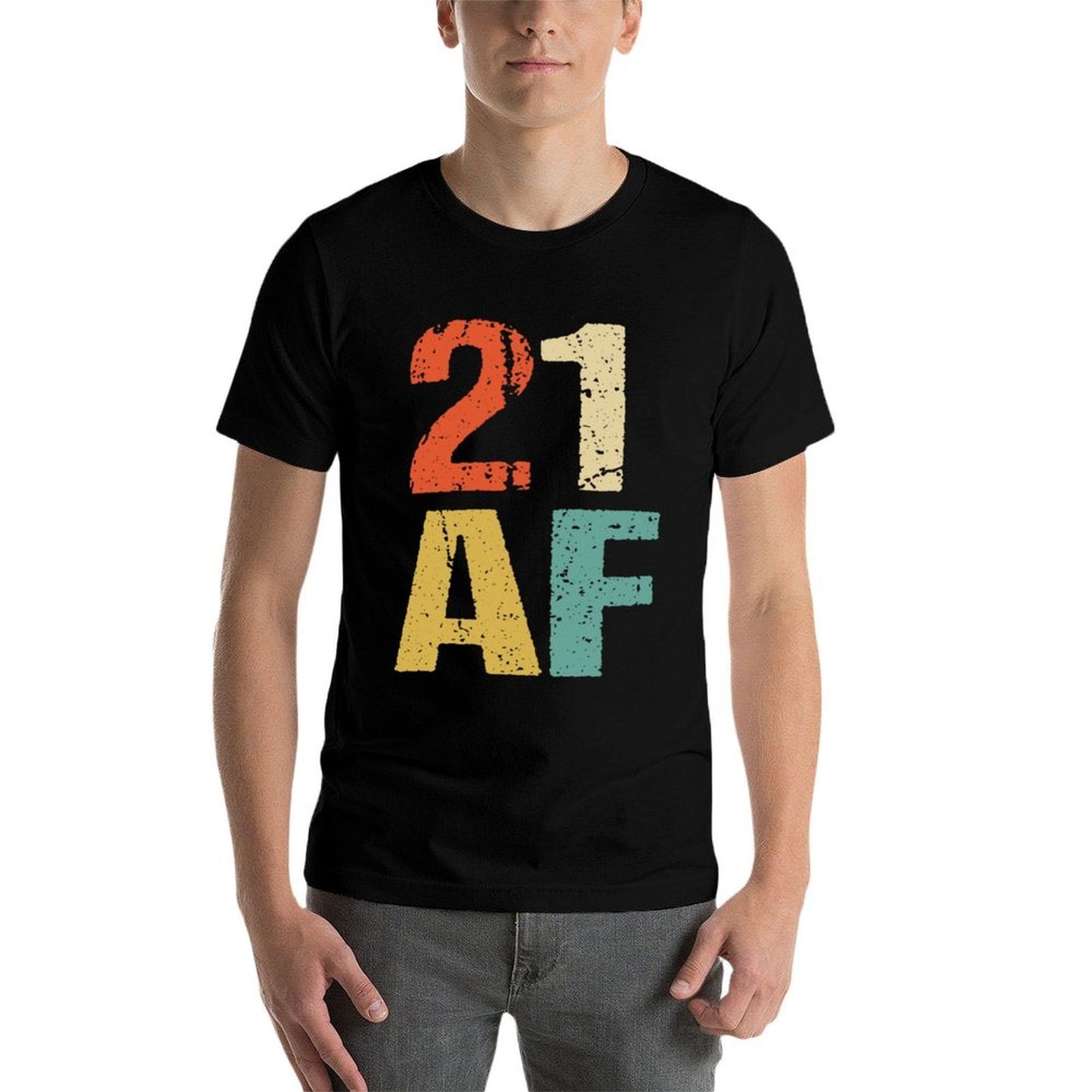 21st Birthday Vintage 21 AF Retro 21st Birthday Lightweight T-Shirt