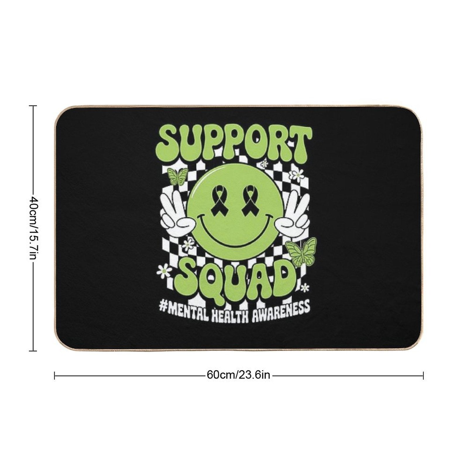 Motivation Support Squad Mental Health Awareness Men Women  Versatile Bath Mat