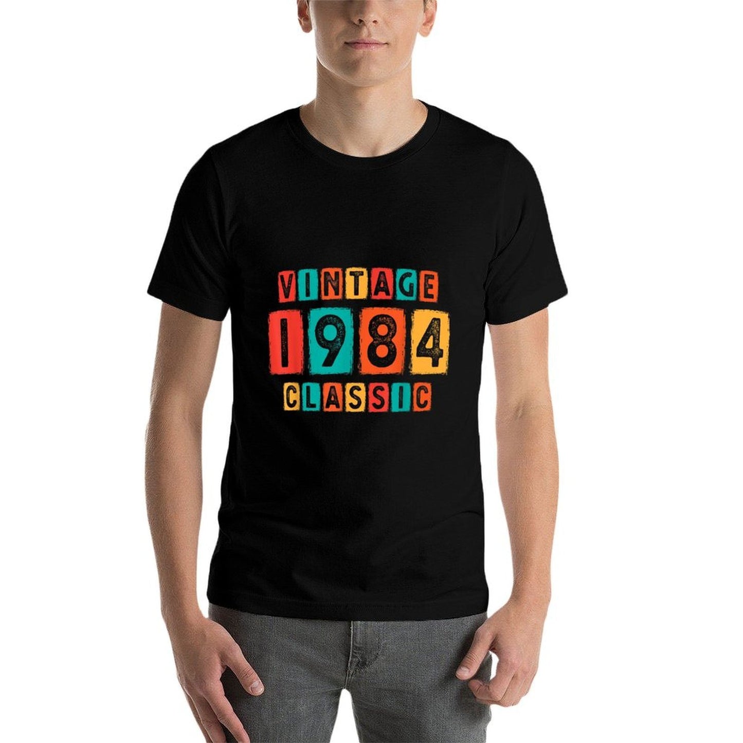 40 Years Old Vintage 1984 Born In 1984 Classic 40th Birthday  Vintage-inspired T-Shirt