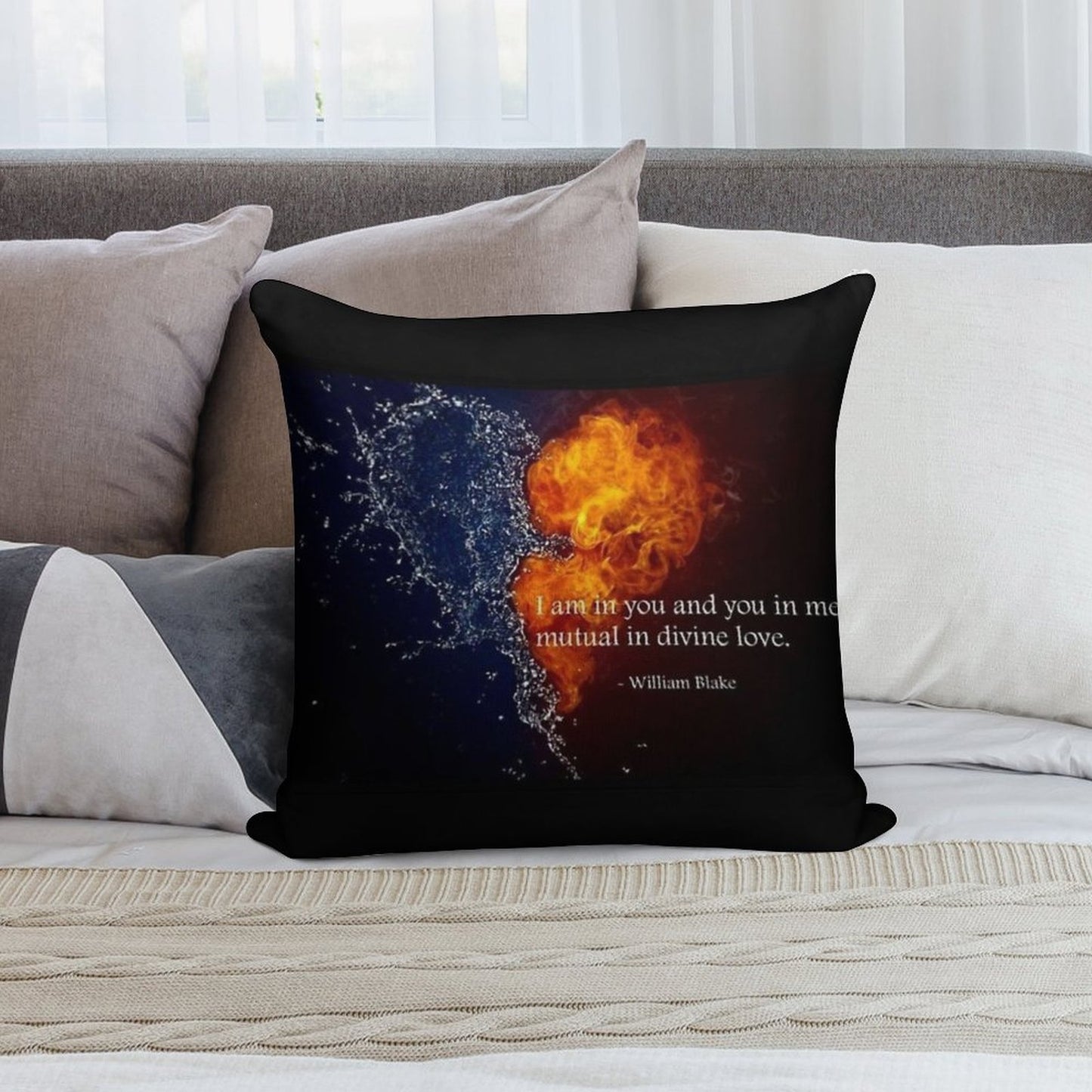 Twin Flames for Life Soft Multiple Sizes Throw Pillow