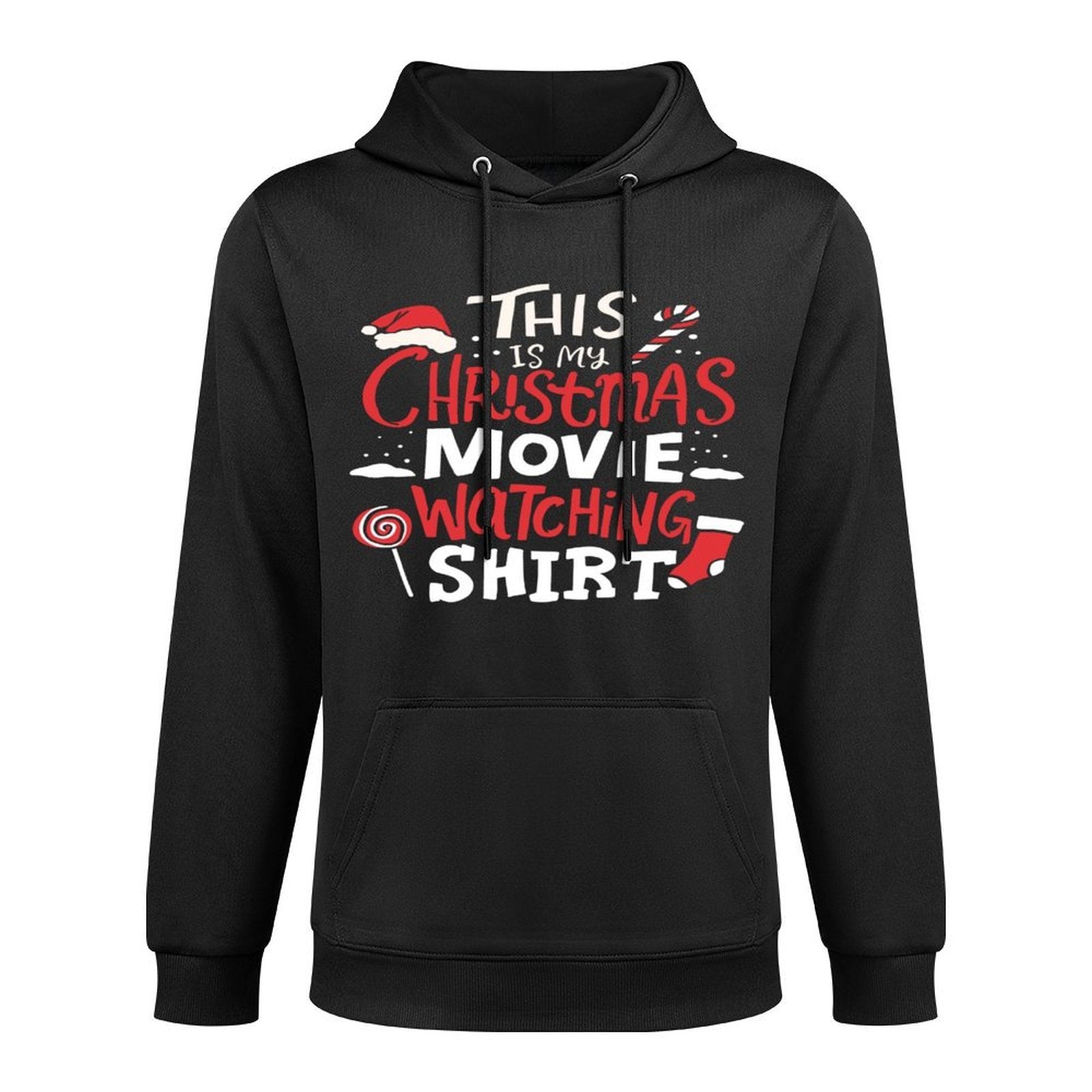 This Is My Christmas Movie Watching Pilling-Resistant Hoodie