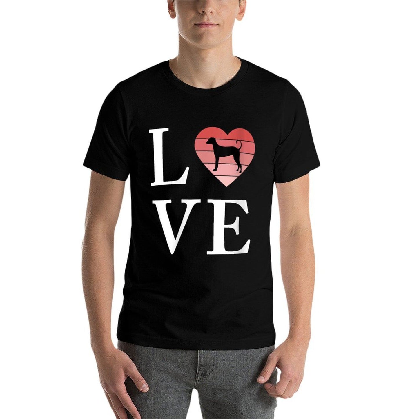 Womens Dog Breed Rajapalayam Word Love Typography Retro Moisture-wicking T-Shirt