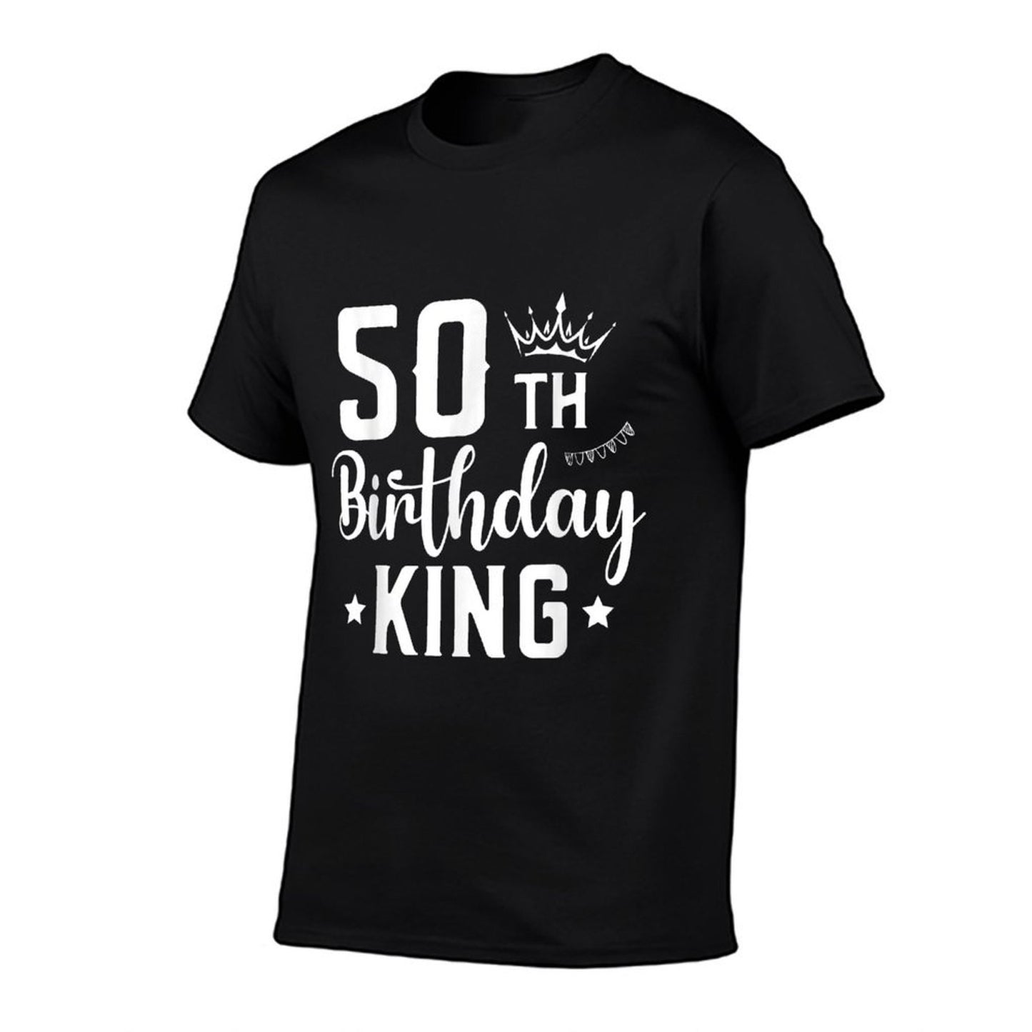 50 Year Old Birthday King Husband 50th Birthday  High-quality Stitching T-Shirt