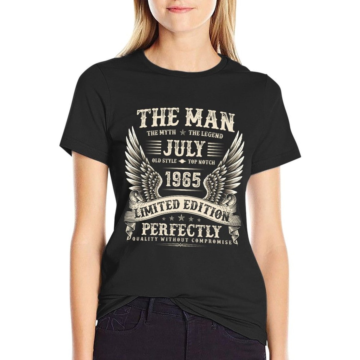 Vintage 60 Year Old Gifts For Men July 1965 60th Birthday Trendy Pattern T-Shirt