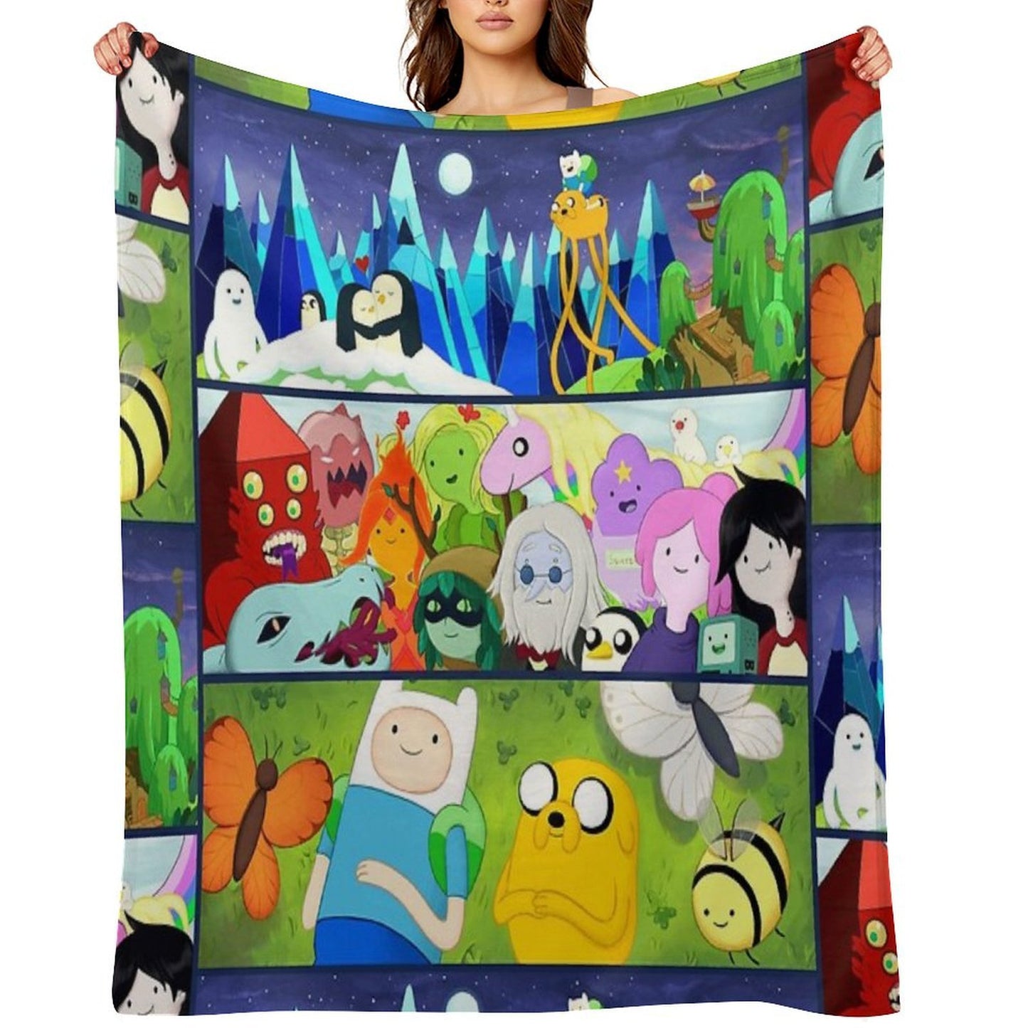 Time Adventure Shrink-resistant Throw Blanket
