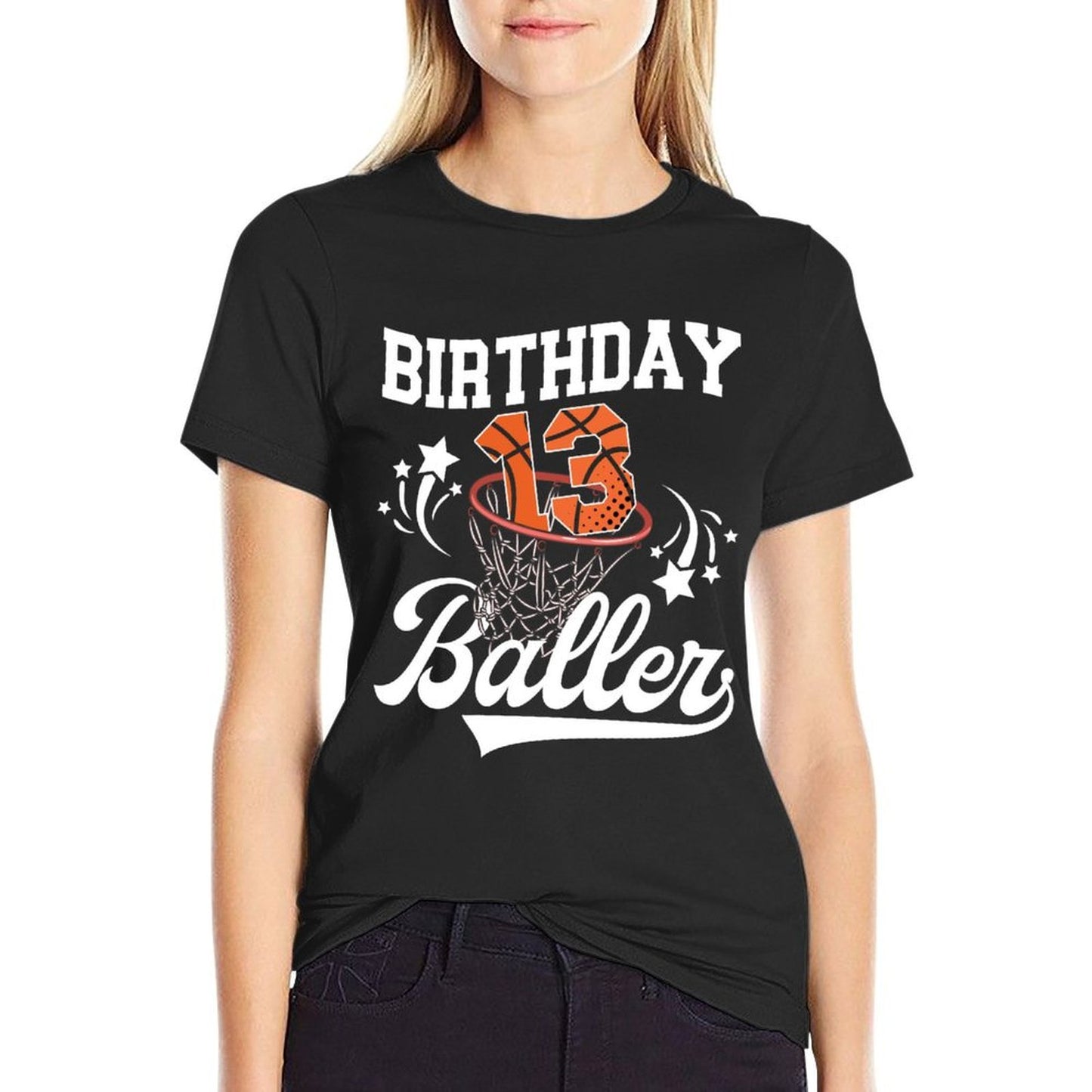 13th Basketball Birthday Thirteen Year Old Basketball Player Odor-resistant T-Shirt
