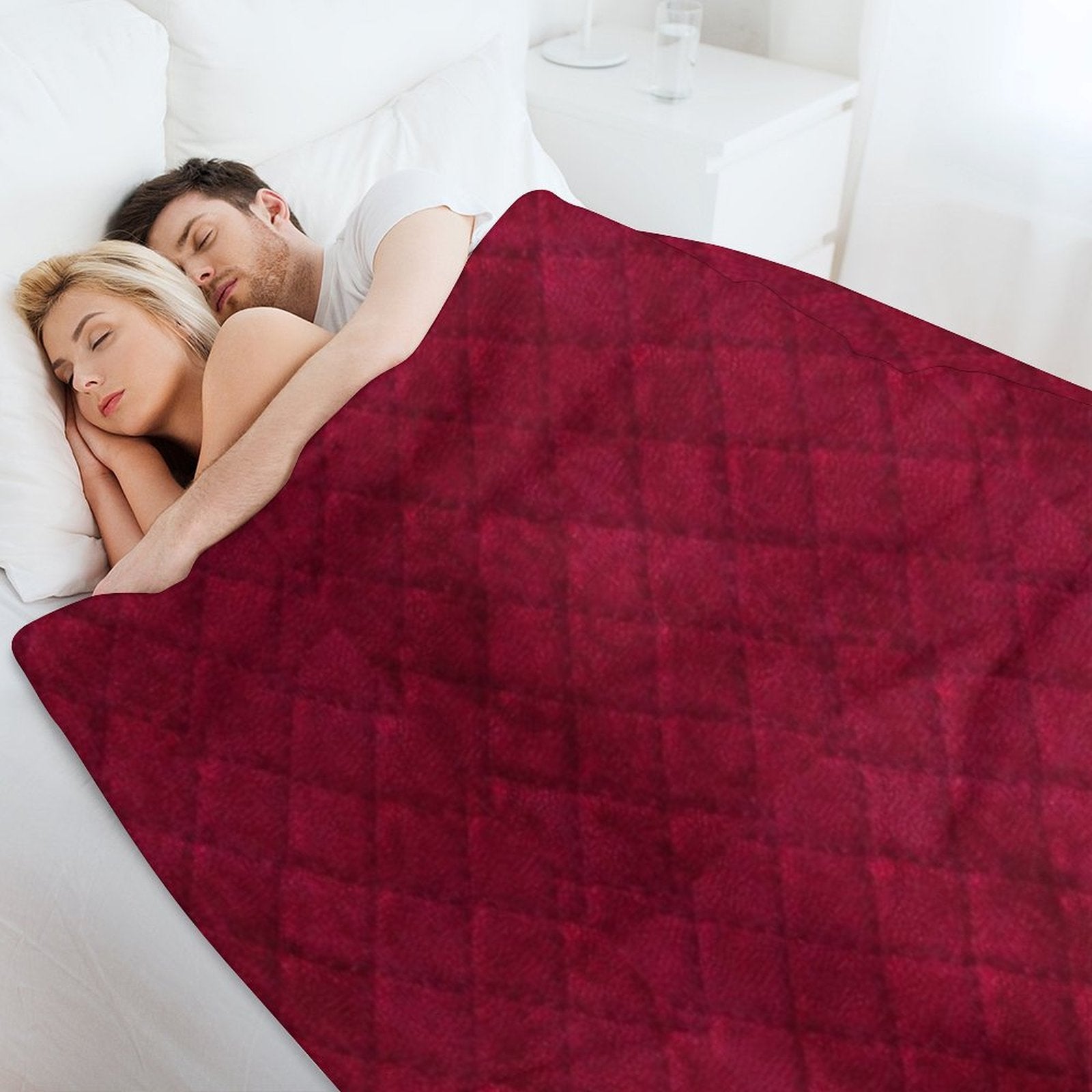 Red Velvet Plush Throw Blanket