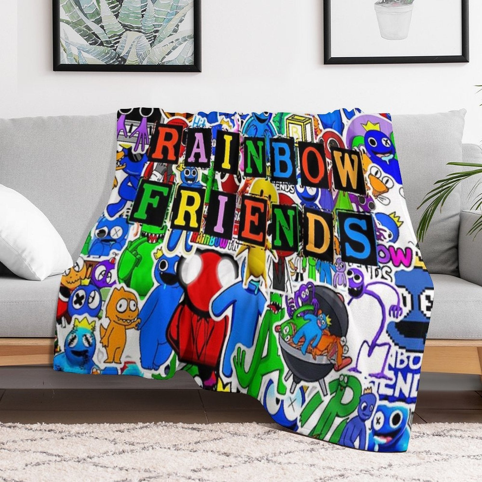 Rainbow Friends Premium Throw Blanket
