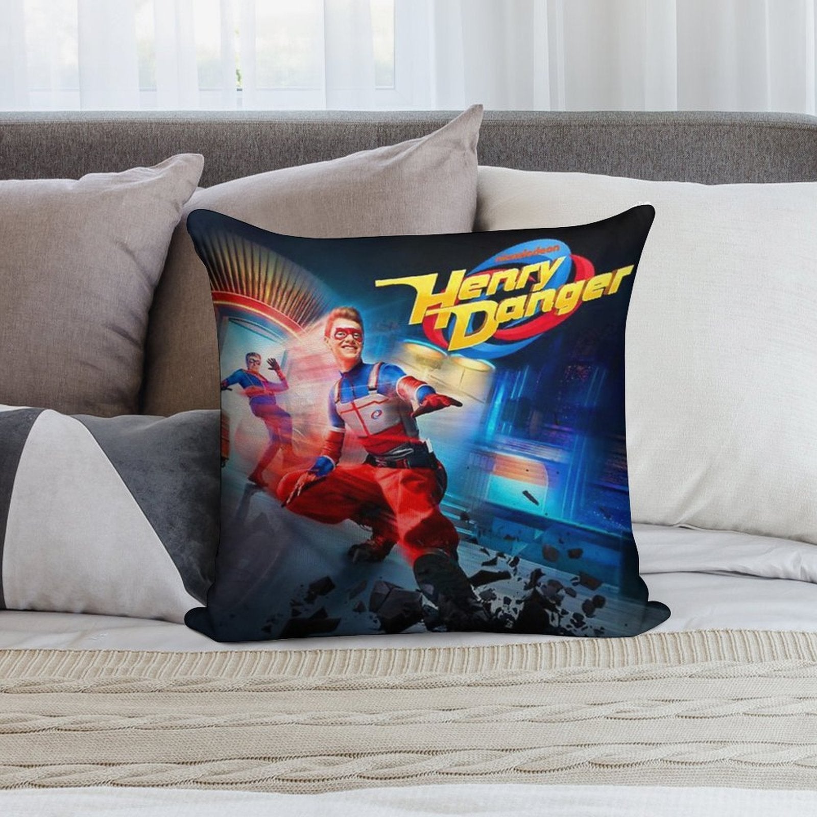 Henry Danger Gift For Fans Henry Danger Movie,henry Danger Birthday Party Soft Multiple Sizes Throw Pillow