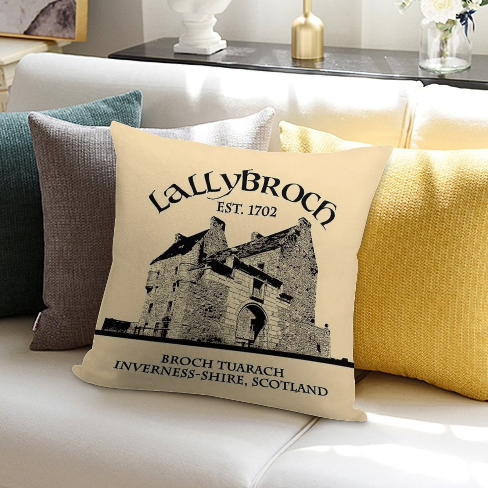 Lallybroch Outlander Soft Easy Maintenance Throw Pillow