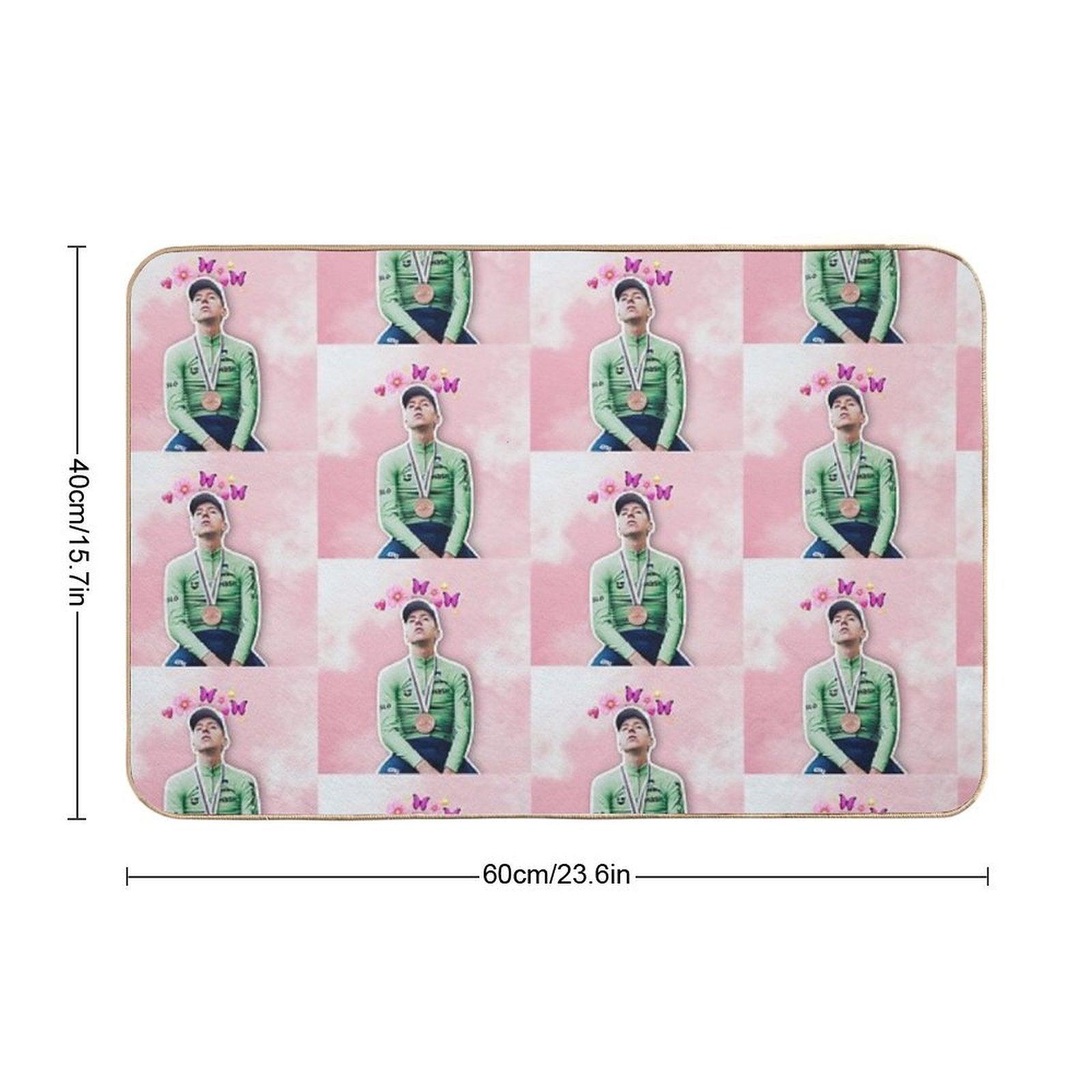 Ethereal Pogi  Fade-Resistant Bath Mat