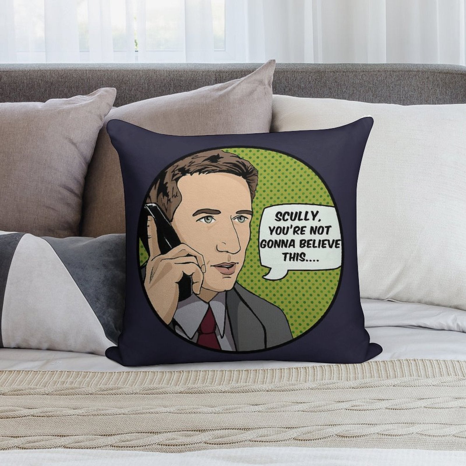 Pop Mulder Soft Style Accent Throw Pillow