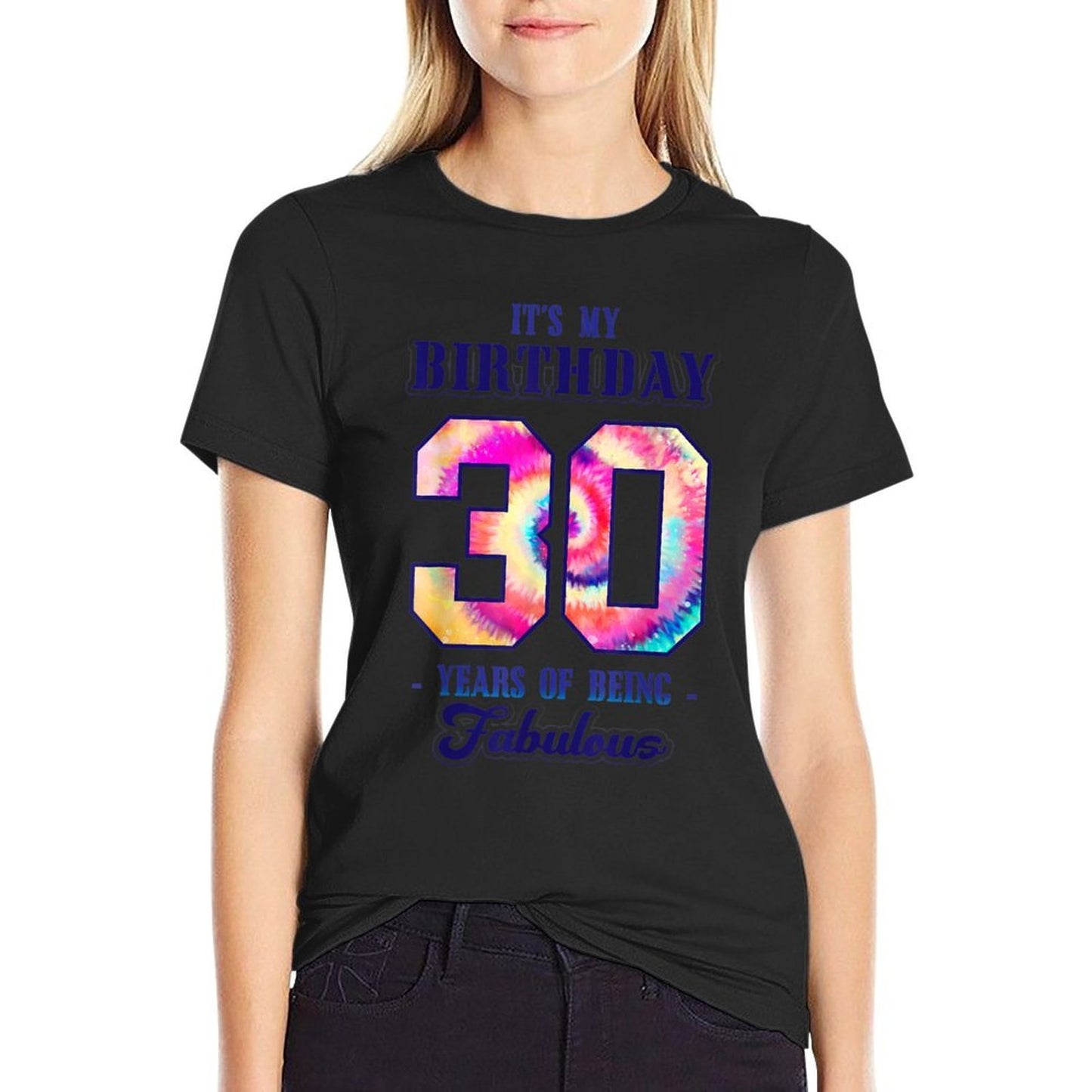 30 Birthday Dirty Thirty. Dirty 30 for Women 30th Years Old Slim-fit Cut T-Shirt