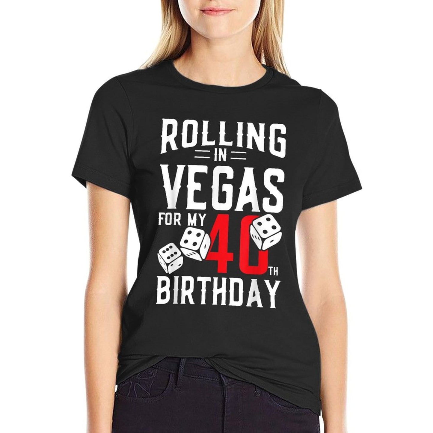 40th Birthday Celebration Dice Party At Las Vegas  Odor-resistant T-Shirt