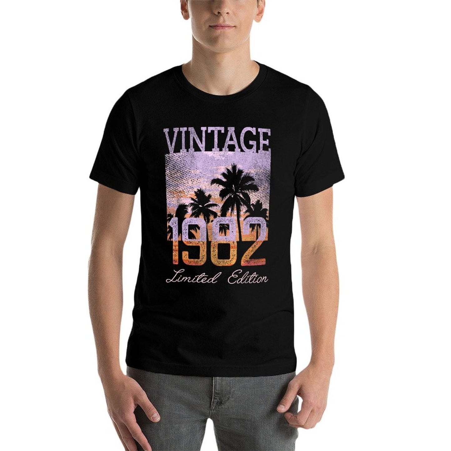 Vintage 1982 Limited Edition 43 Year Old Gifts 43rd Birthday Trendy Pattern T-Shirt