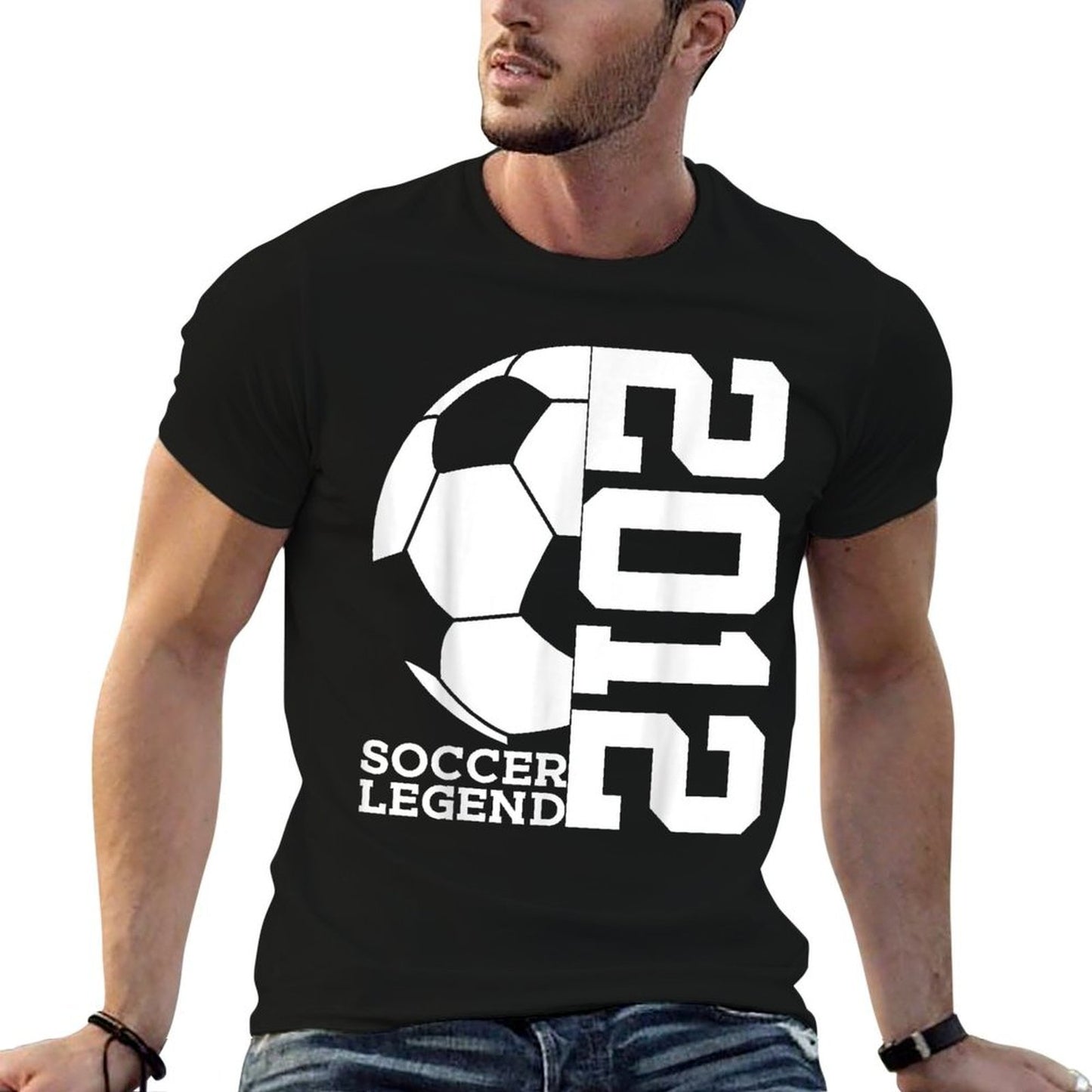 SOCCER LEGEND 2012 13TH BIRTHDAY SOCCER Easy-care T-Shirt