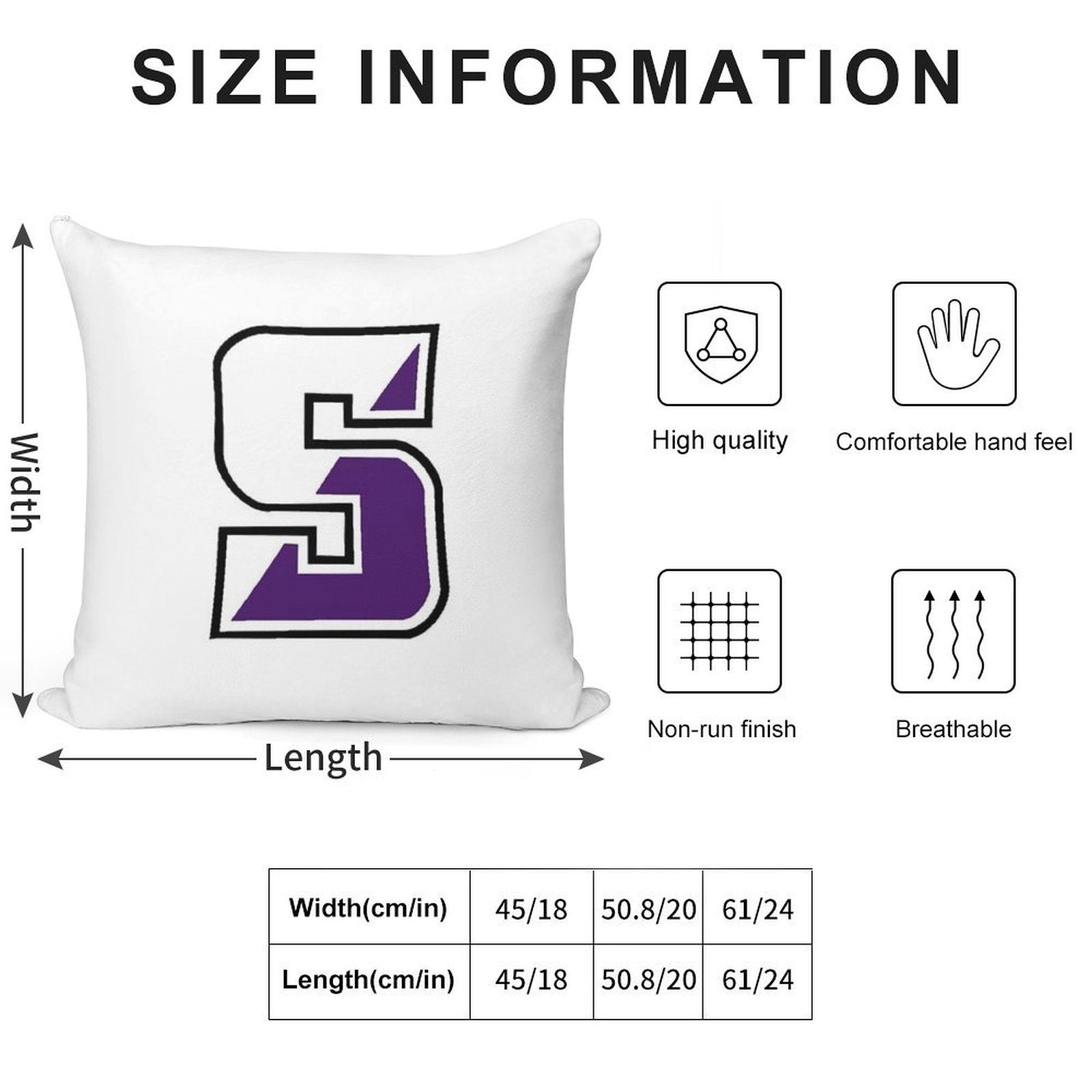 SCRANTON S Soft Hidden Zipper Throw Pillow