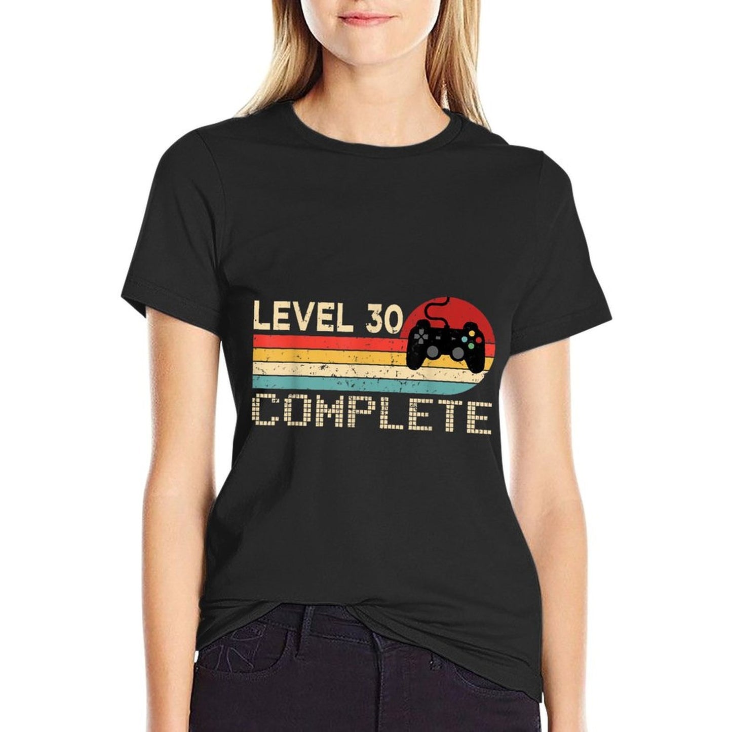 30th Birthday - Retro Gamer Level 30 Complete Moisture-wicking T-Shirt